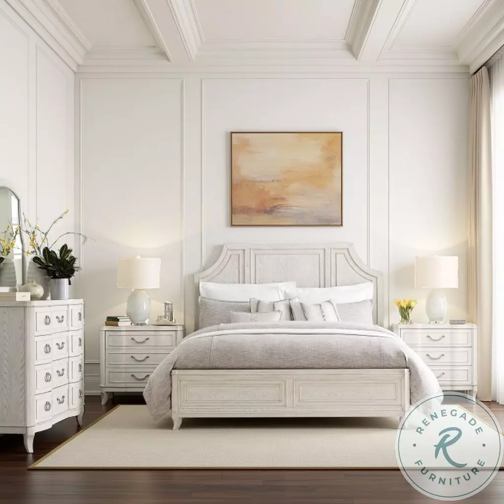 Solace Celestine Eggshell Panel Bedroom Set from Prescott