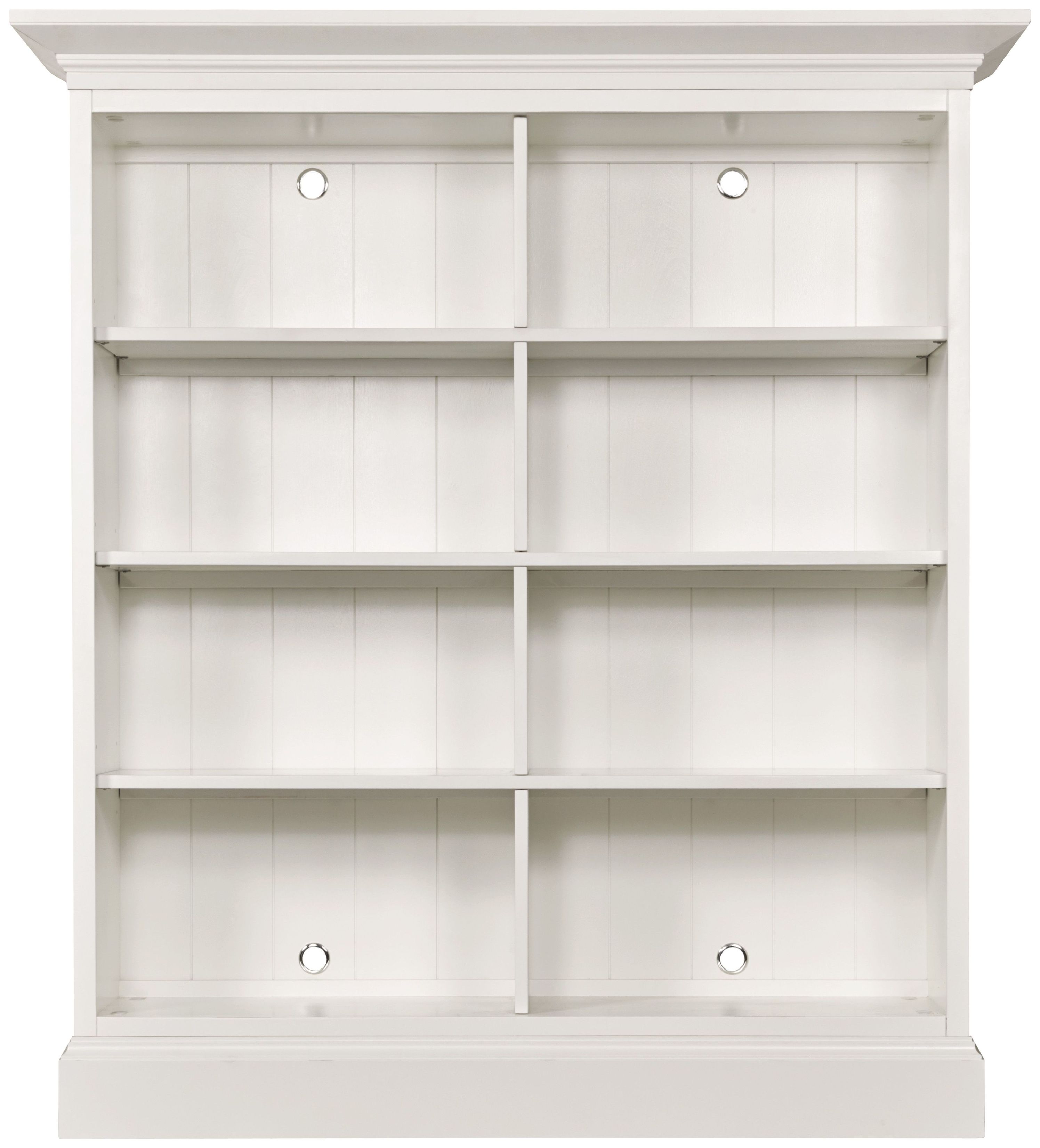 Structures White Double Mid Height Bookcase with 8 Shelves From Kincaid ...