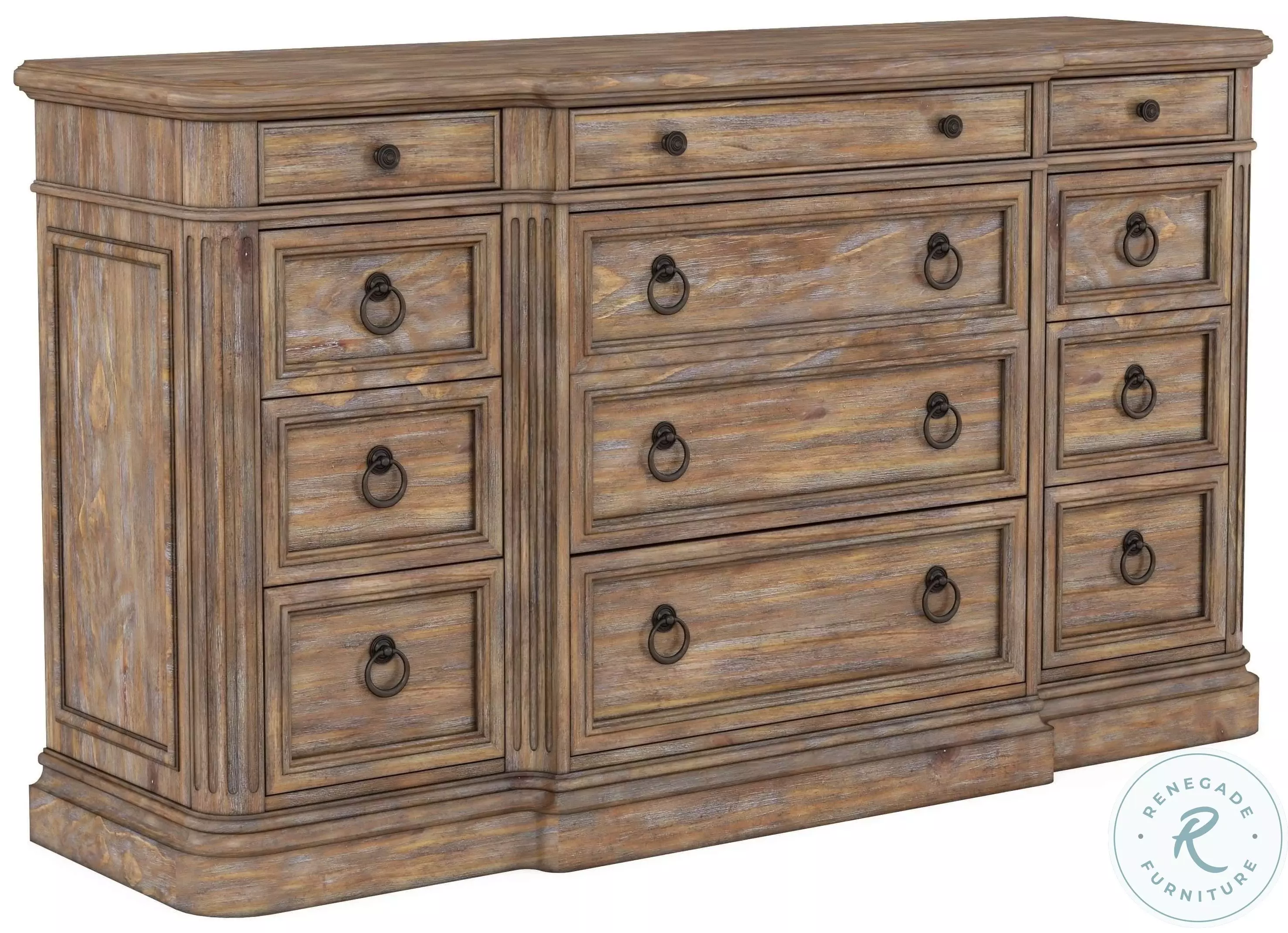 Architrave Almond 12 Drawer Dresser From Home Gallery Stores