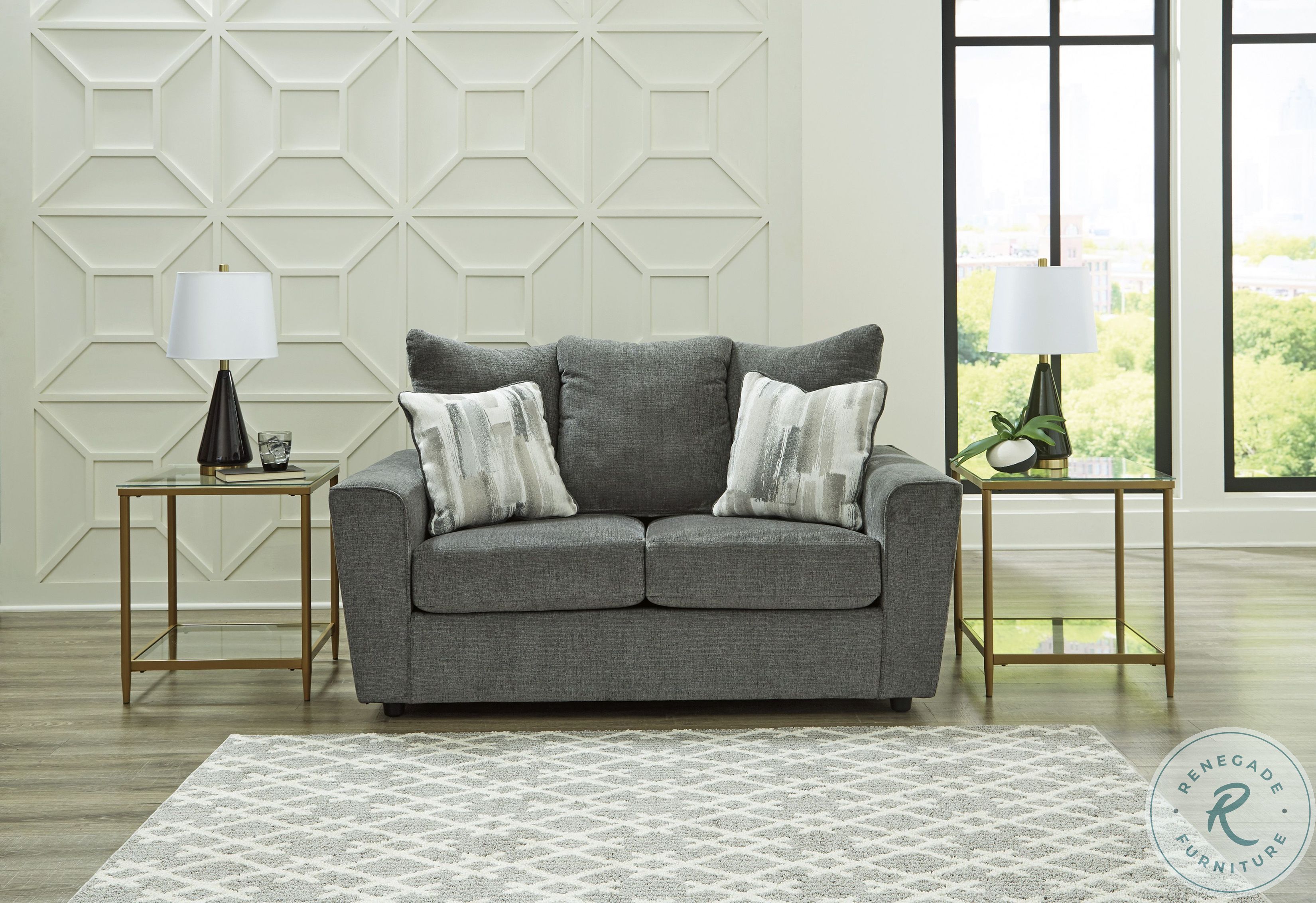Stairatt Gravel Loveseat From Ashley Furniture Coleman Furniture