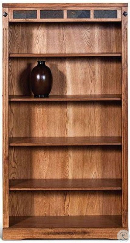 Valencia II Antique Oak Bookcase