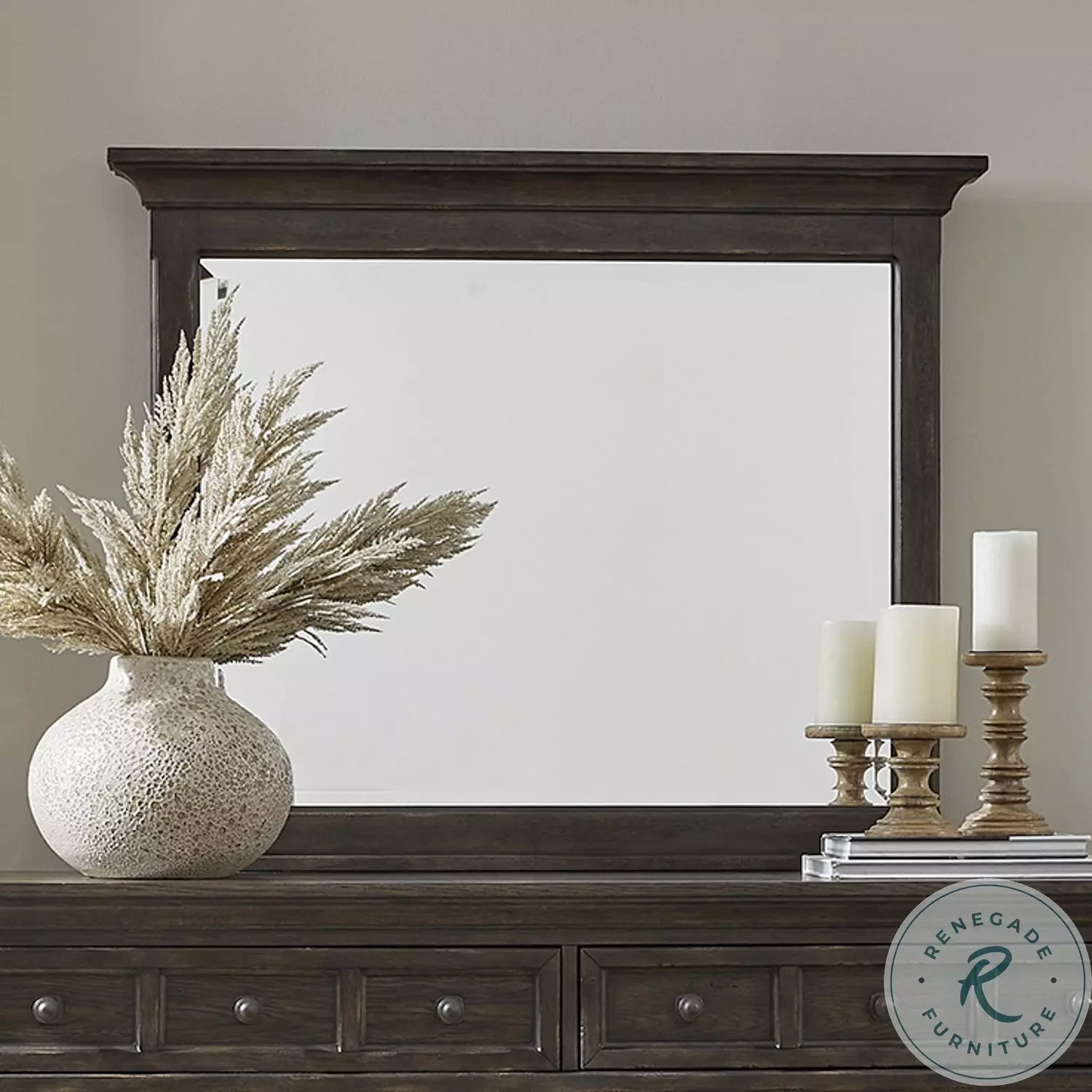 Eden Ridge Saddle Brown Landscape Mirror From Briarwood Living