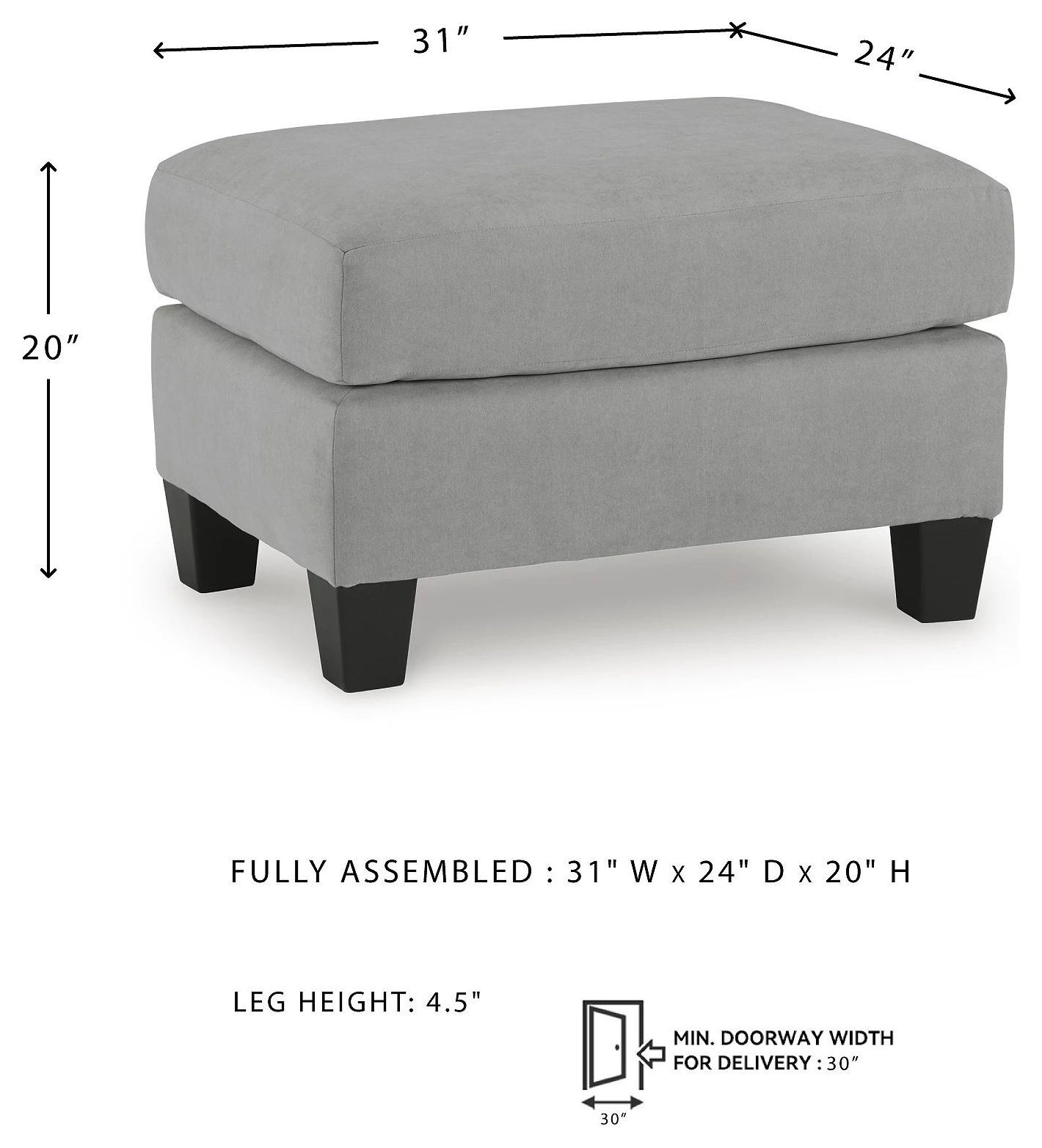 Adlai Shadow Ottoman