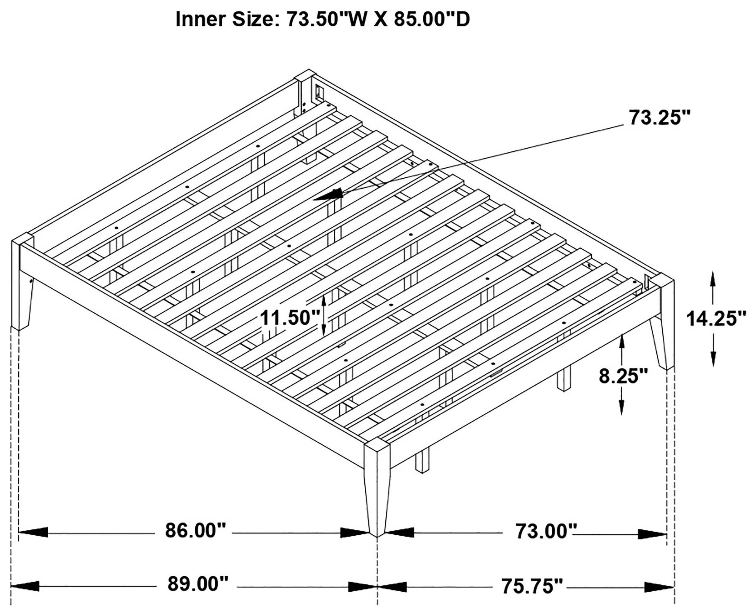 Hounslow Black California King Bed Frame
