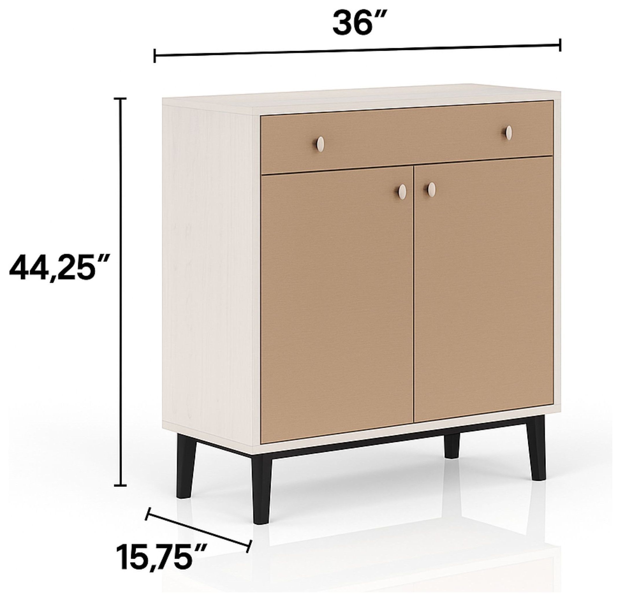 Elements Vanilla Bar Cabinet