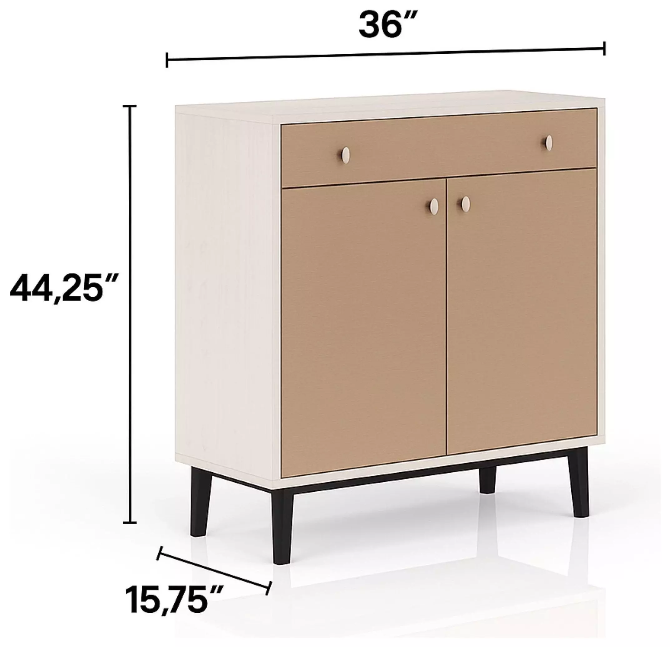 Elements Vanilla Bar Cabinet