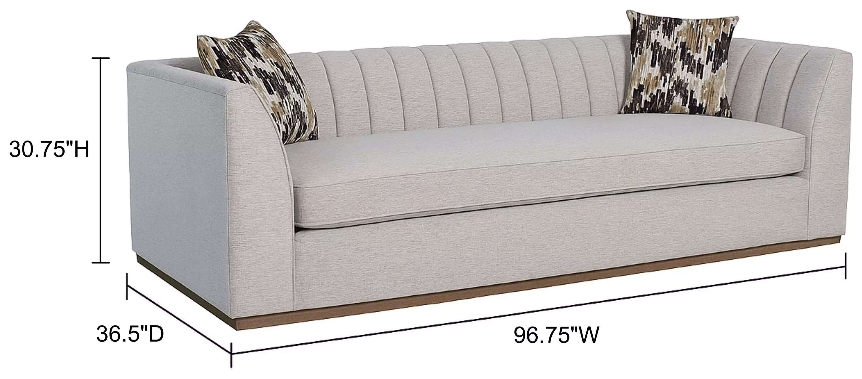 Aurora Light Gray Channel 97 "Sofa