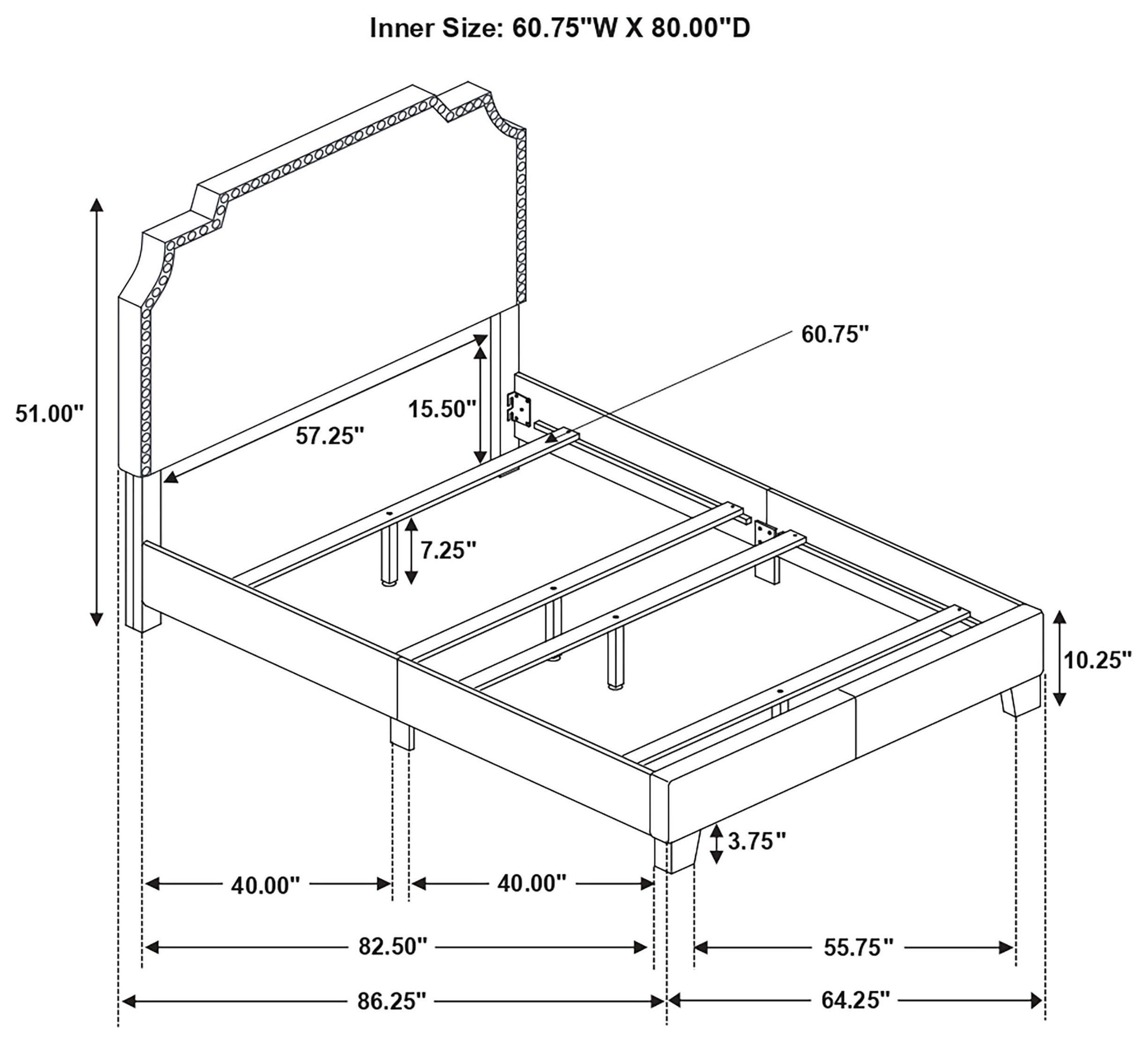 Tamarac Beige Upholstered Queen Panel Bed
