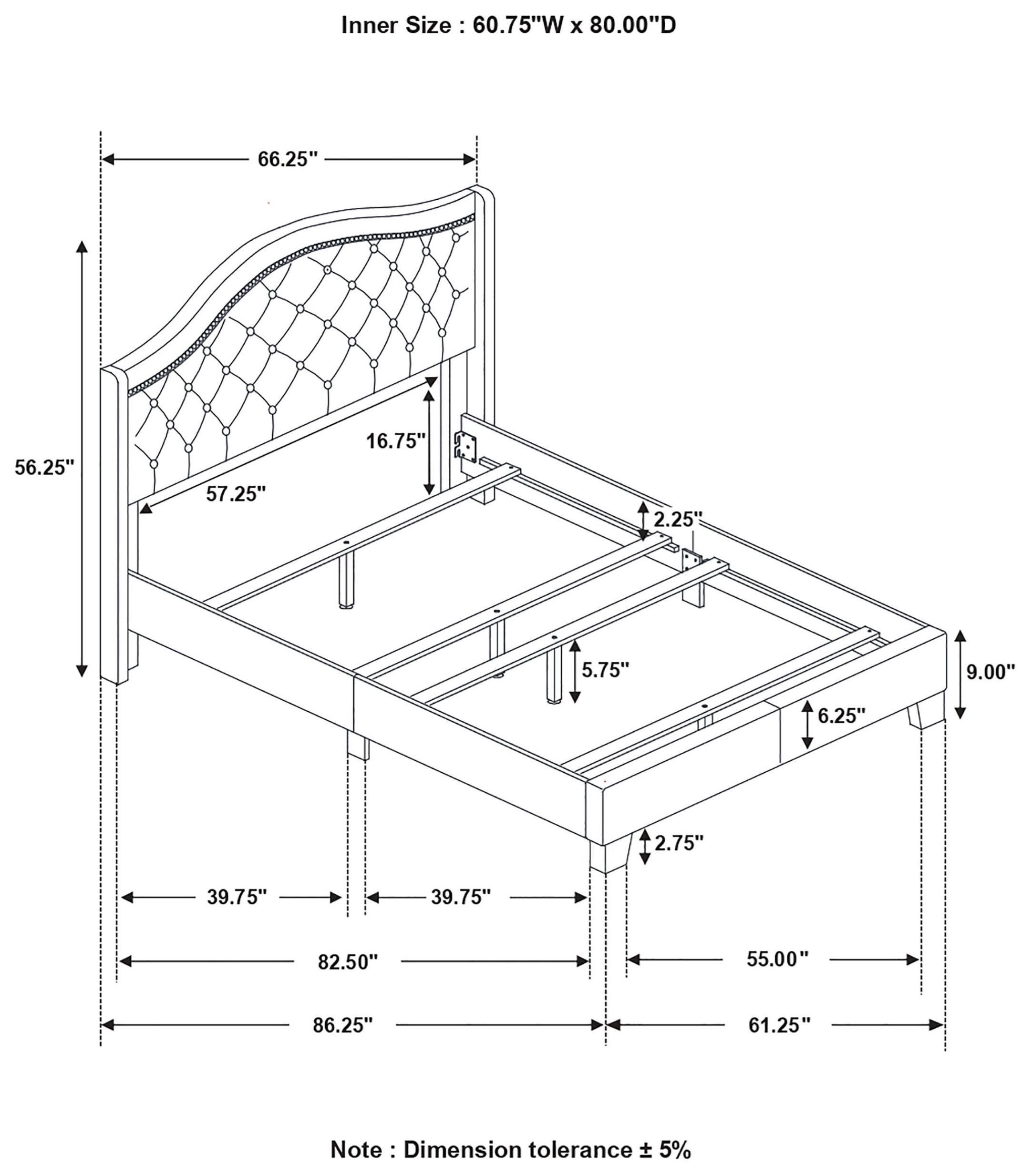 Sonoma Beige Upholstered Queen Panel Bed