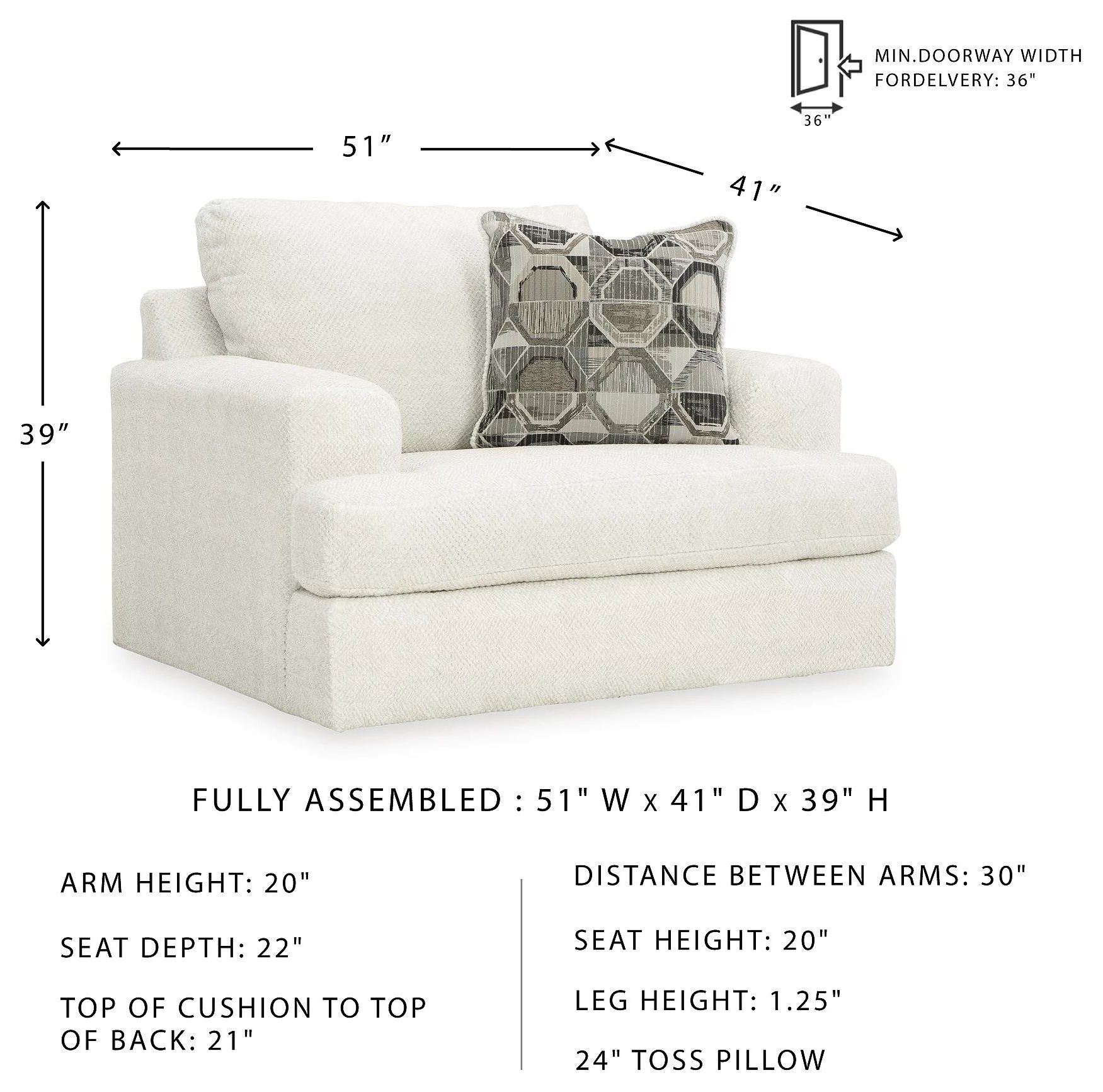 Karinne Linen Oversized Chair