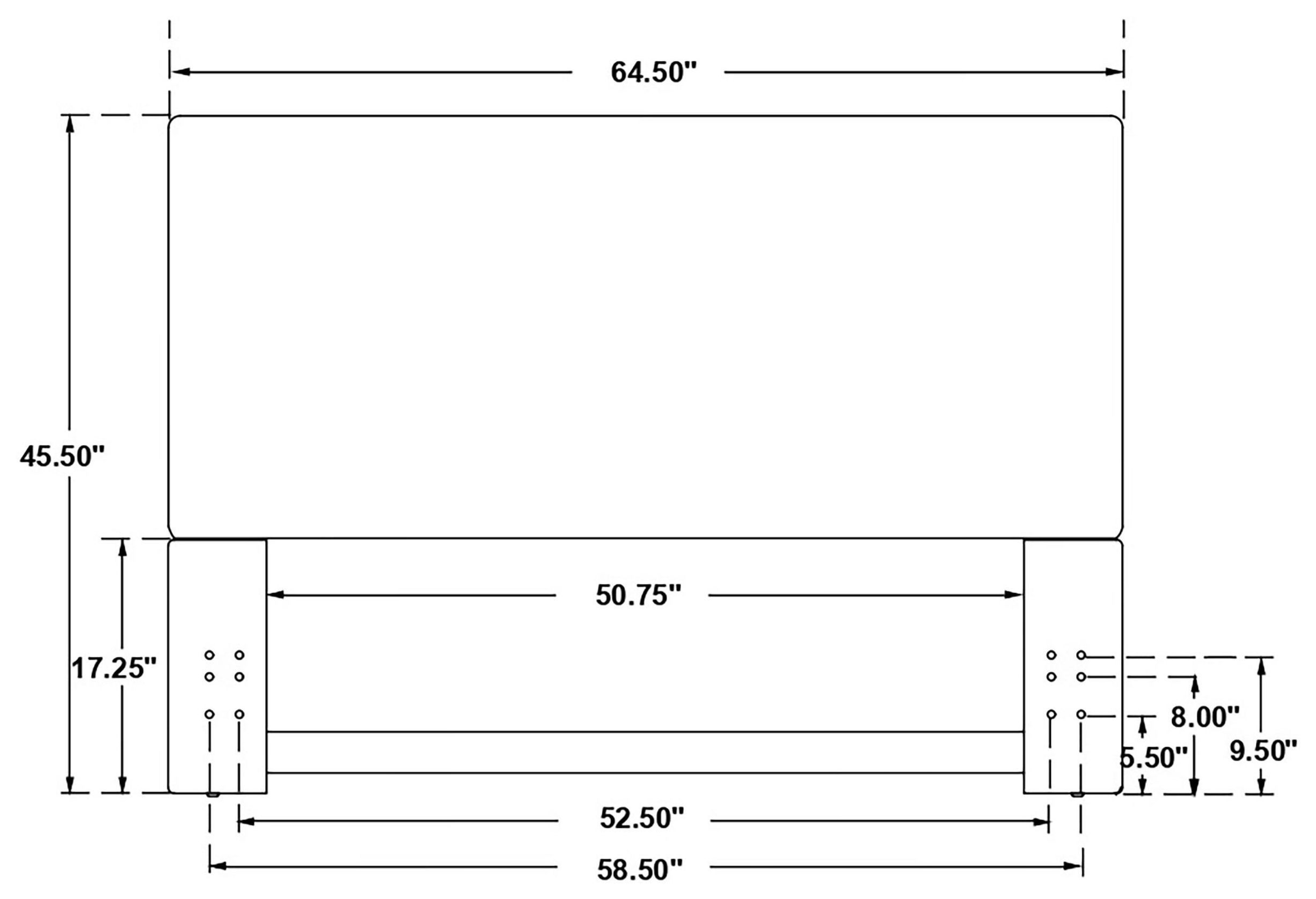 Izzy Sand Full Upholstered Headboard