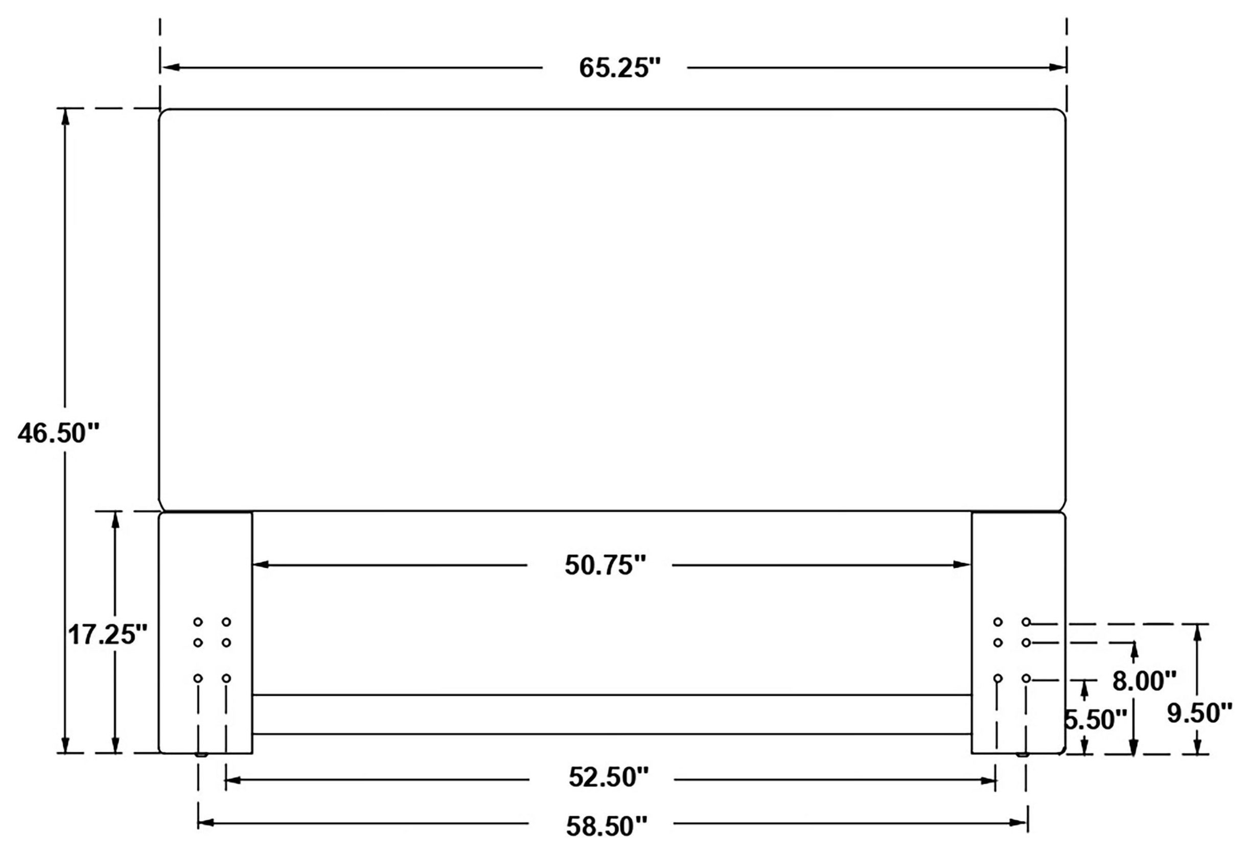 Izzy Sand Full Panel Headboard