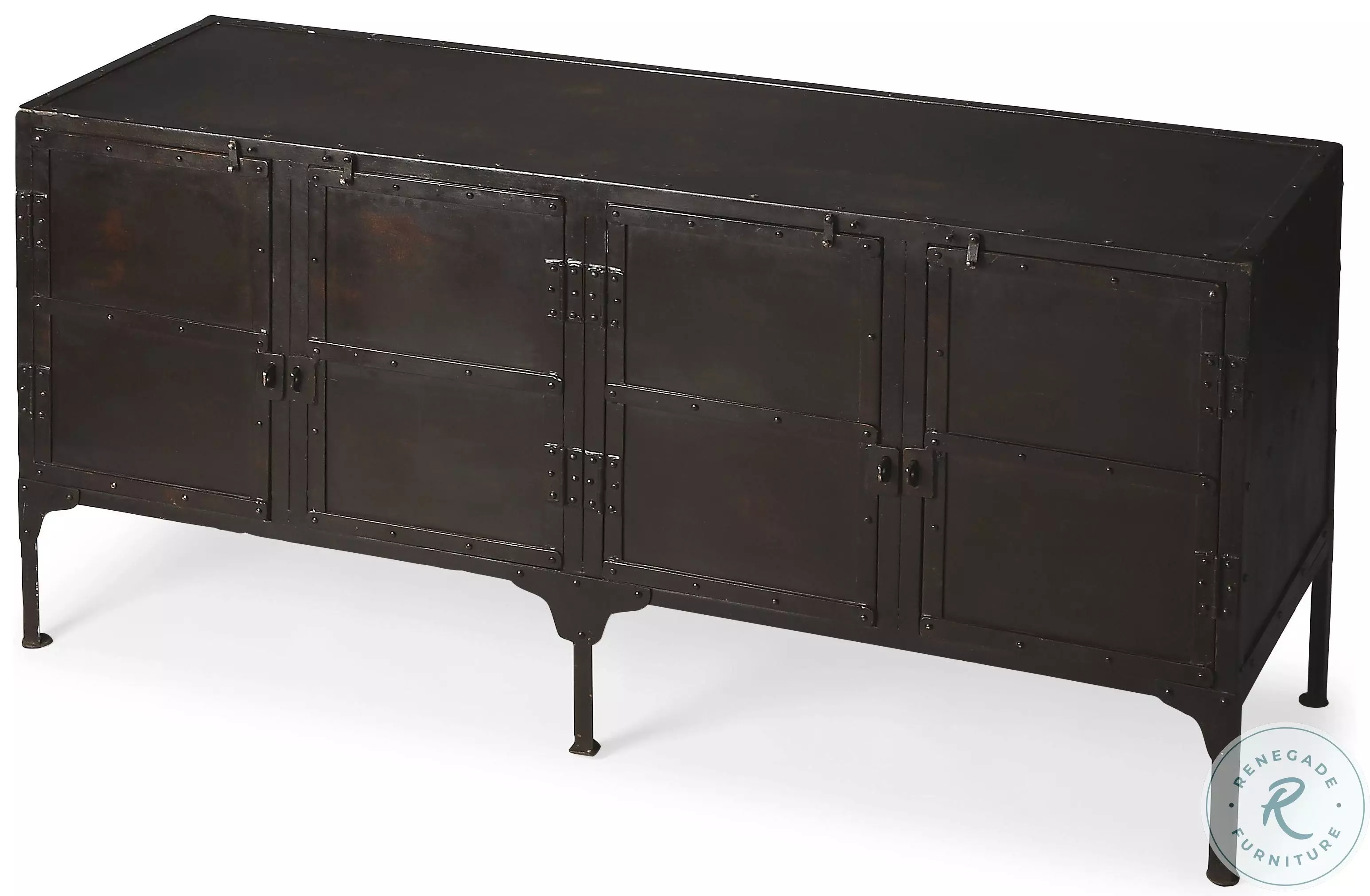 Owen Industrial Chic Metalworks Console Cabinet From Home