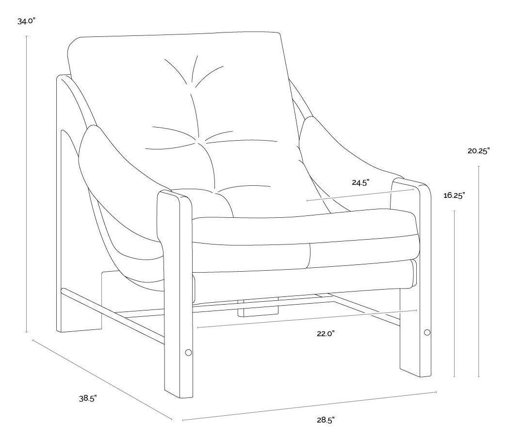 Rafferty Ludlow Dark Olive Leather Upholstered Lounge Chair