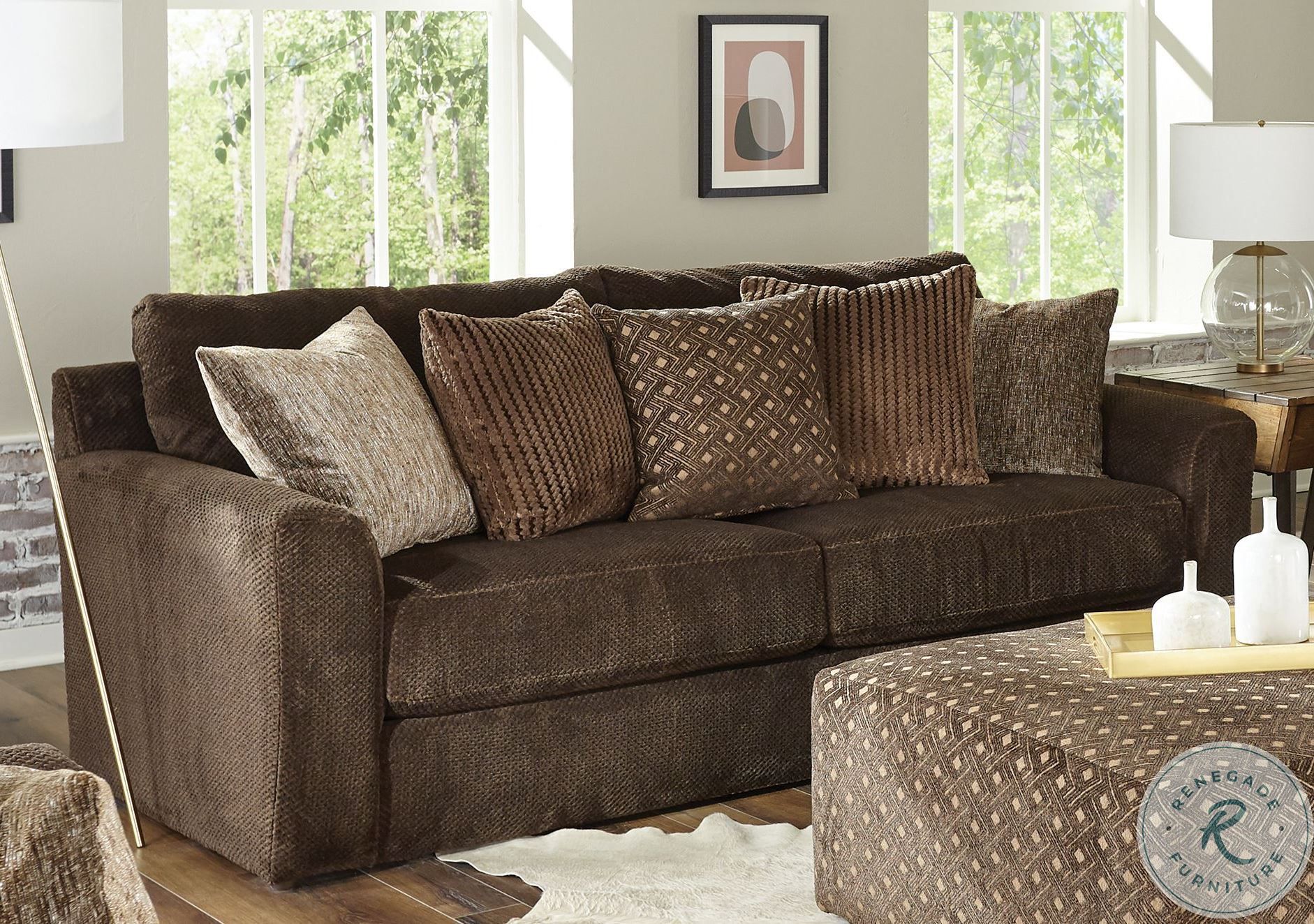 Midwood Chocolate 89" Living Room Set from Jackson Coleman Furniture