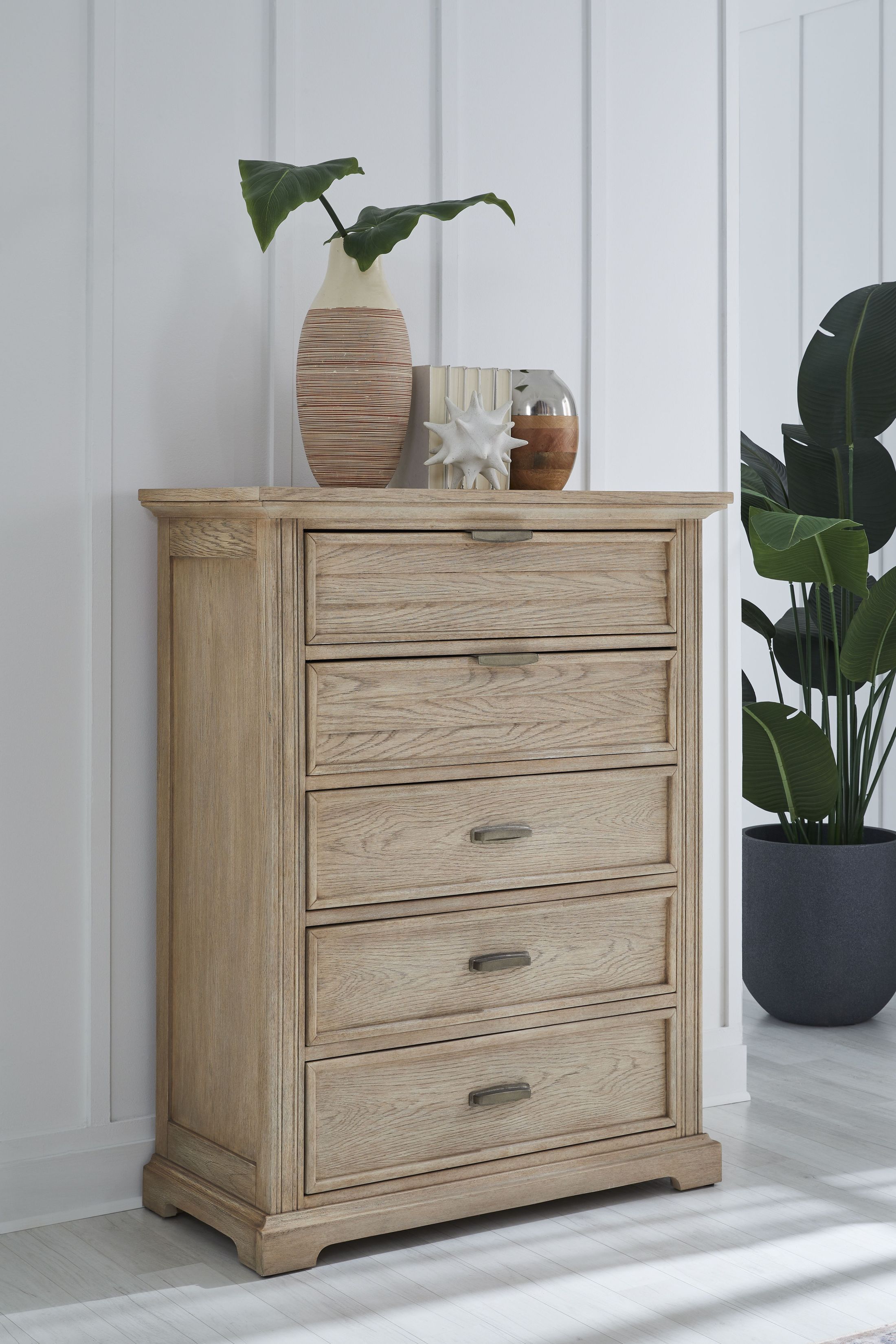 Heritage Coast Sea Oat 5 Drawer Chest From American Woodcrafters