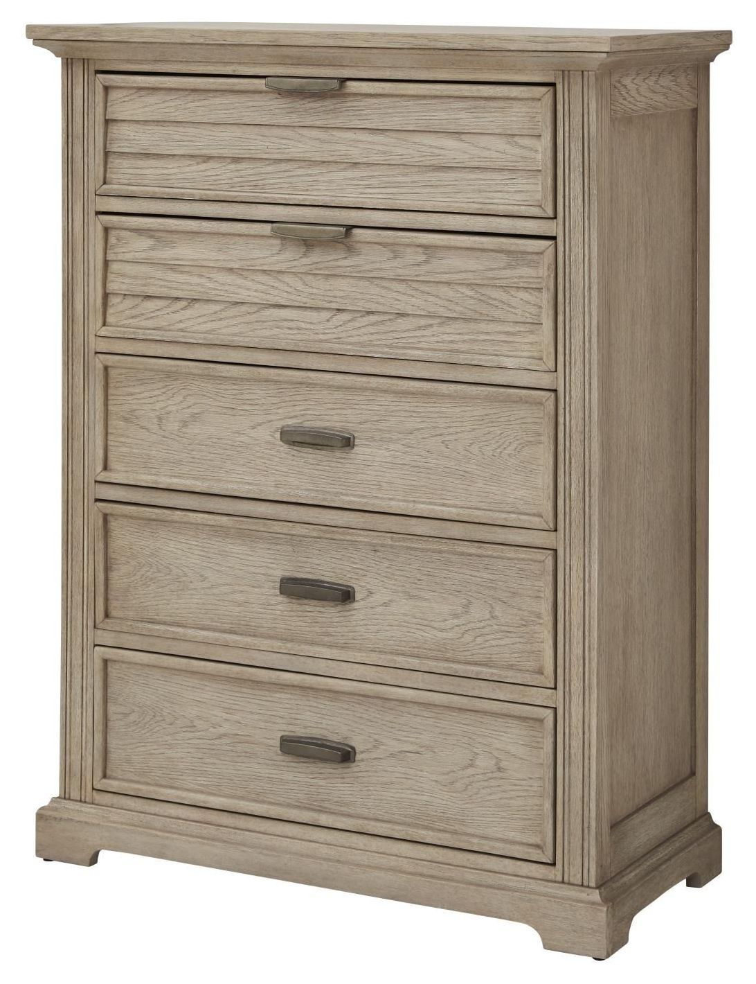 Heritage Coast Sea Oat 5 Drawer Chest From American Woodcrafters