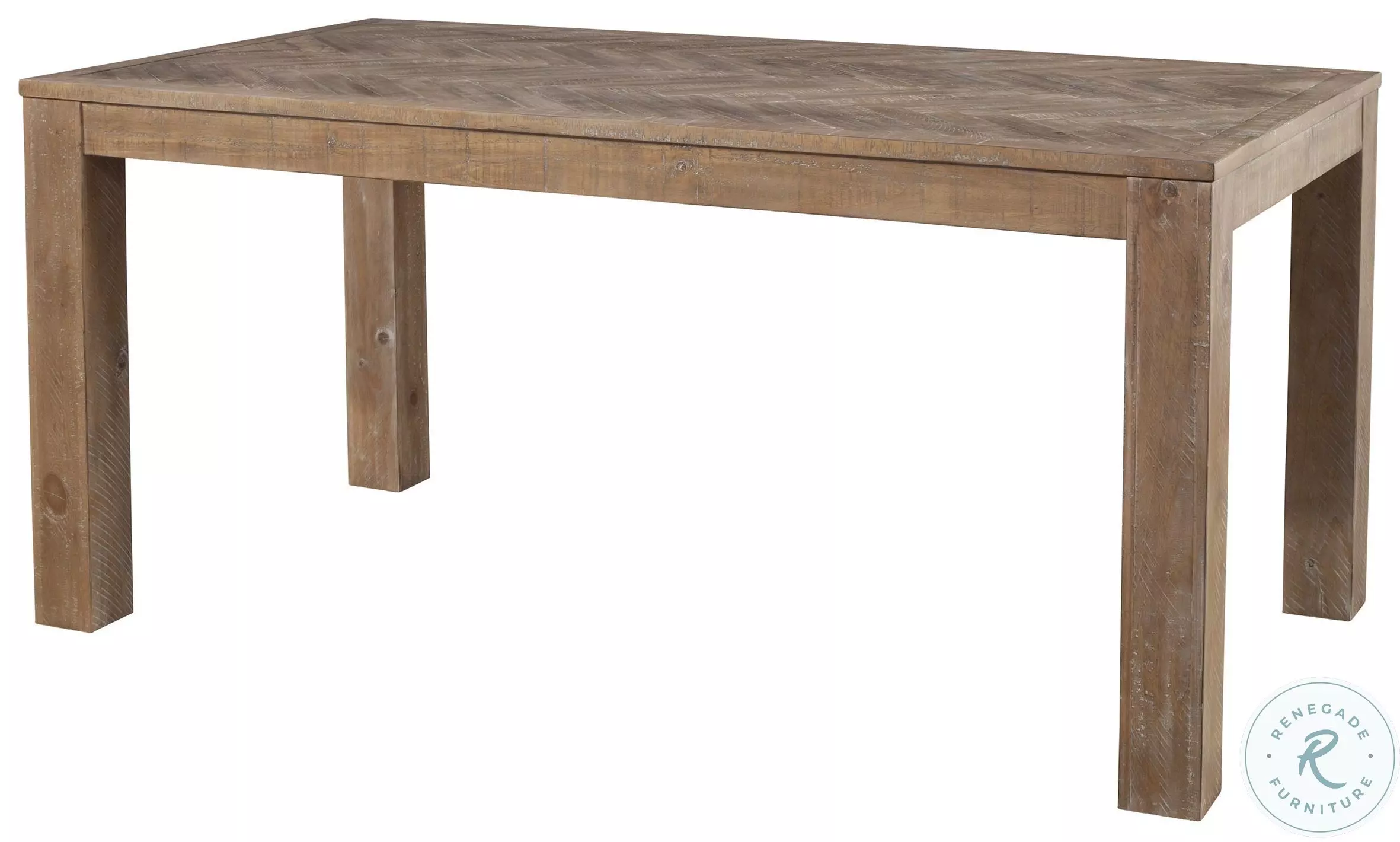 Aiden Weathered Natural Dining Table from Alpine | Coleman Furniture