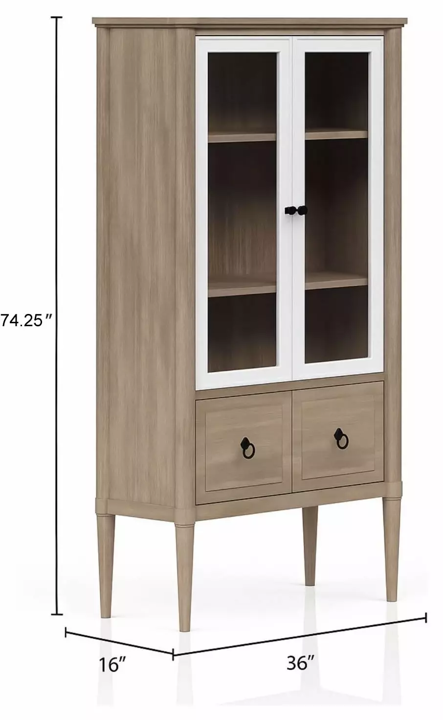 Wilmington Sand Display Bookcase