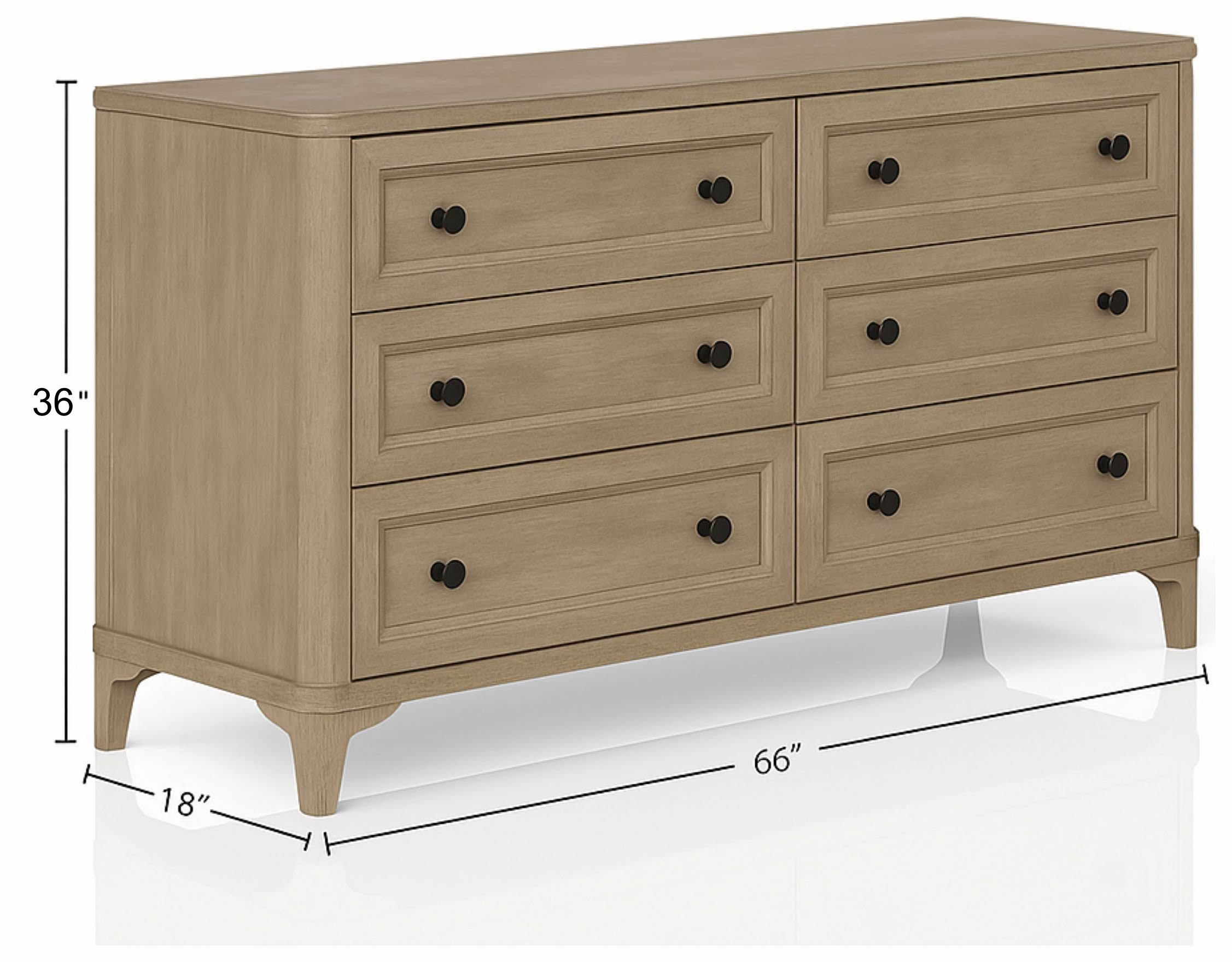 Wilmington Sand Modern Dresser