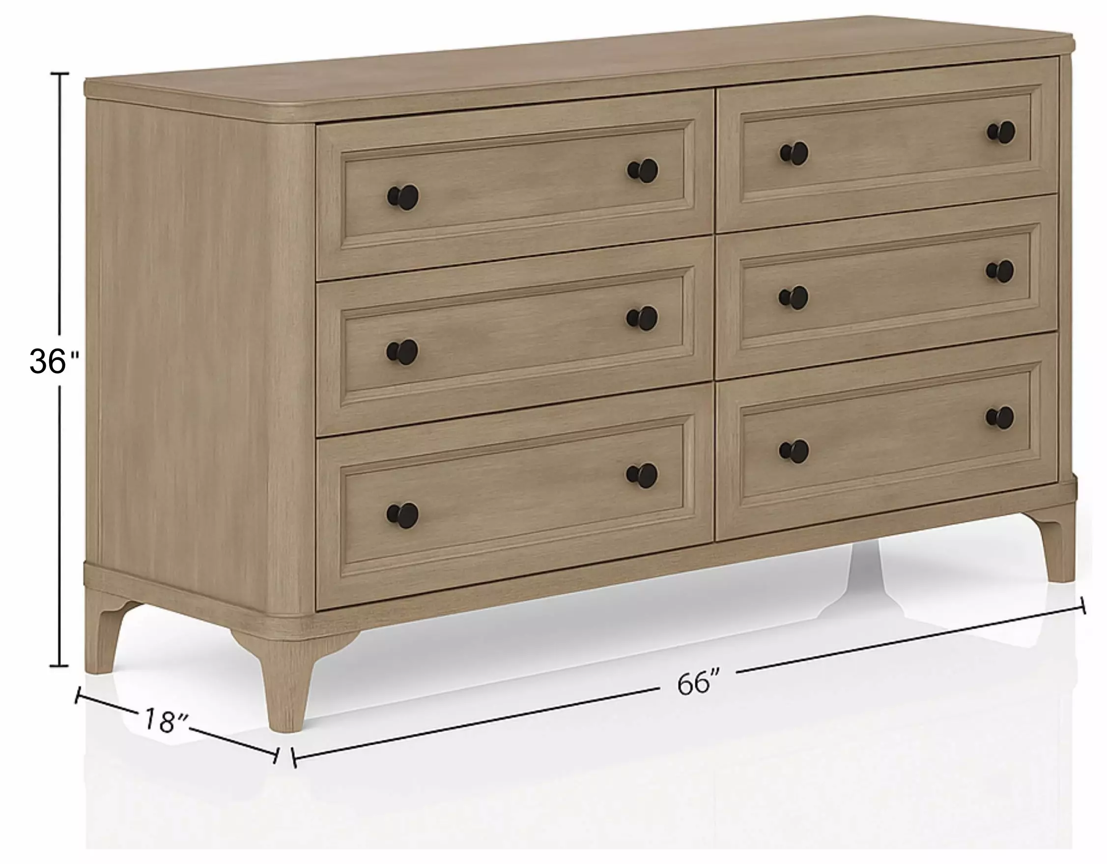 Wilmington Sand Modern Dresser
