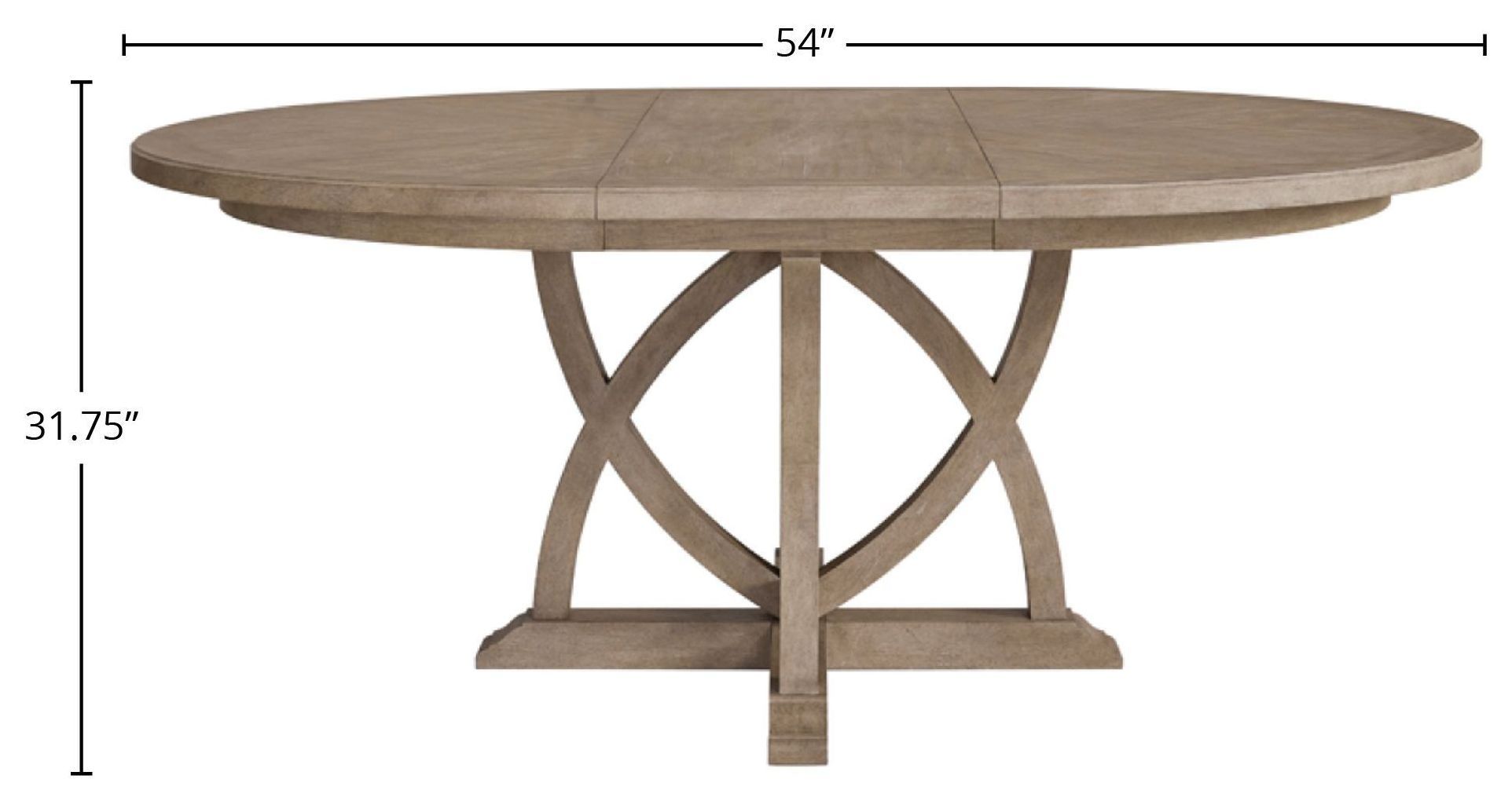 Wilmington Sand Round Extendable Dining Table