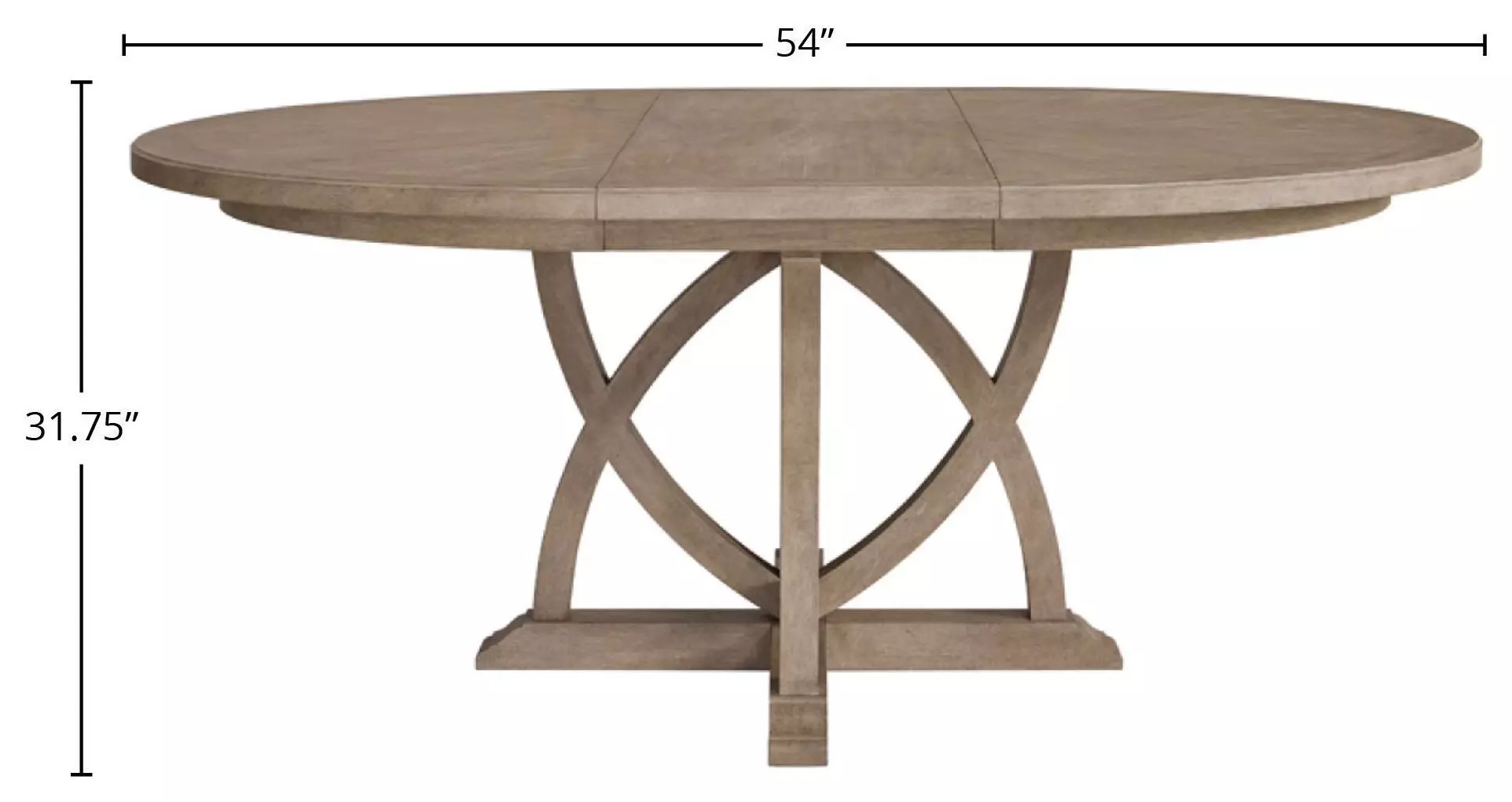 Wilmington Sand Round Extendable Dining Table