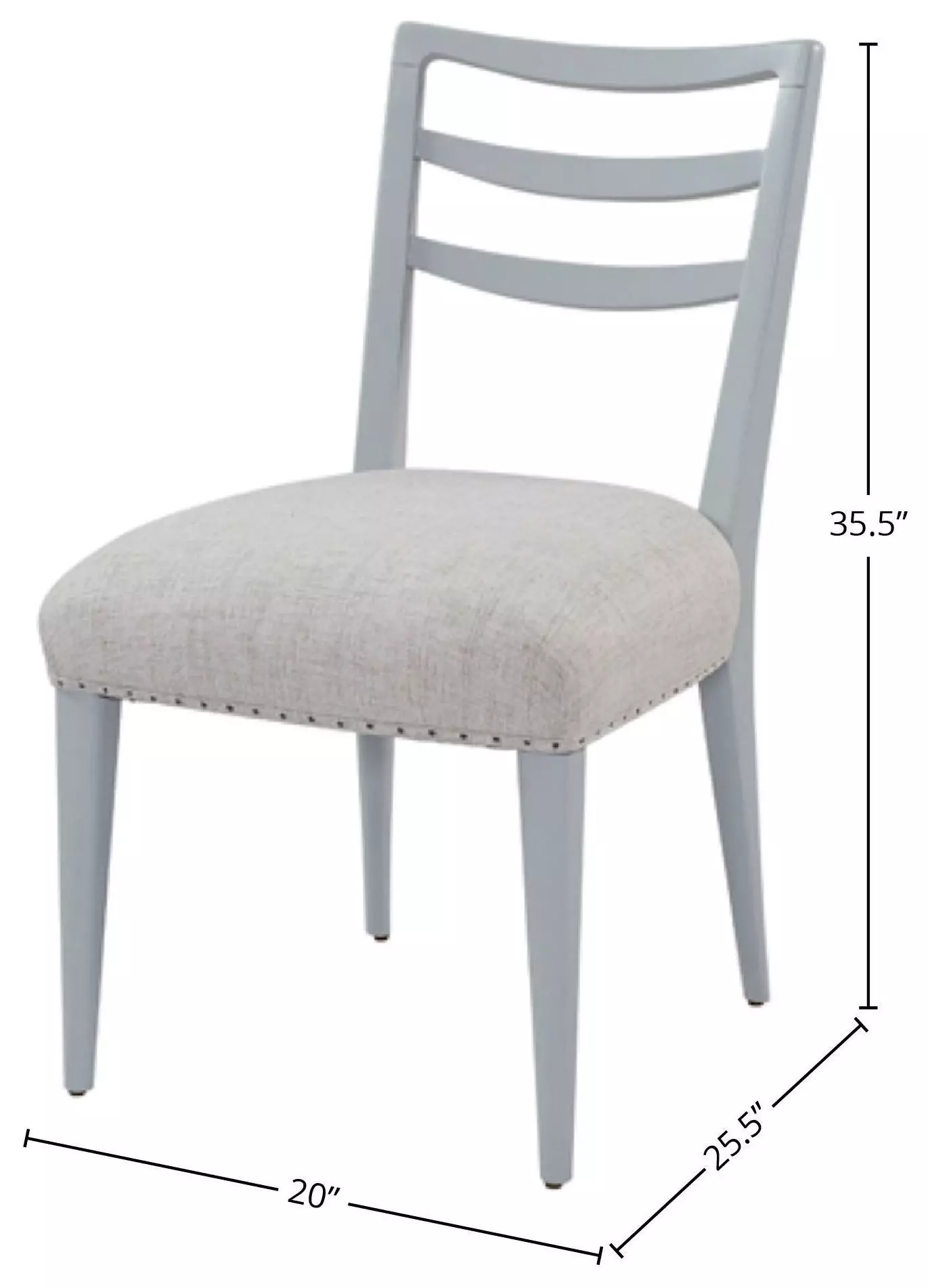 Wilmington Ocean Ladderback Dining Chair Set of 2