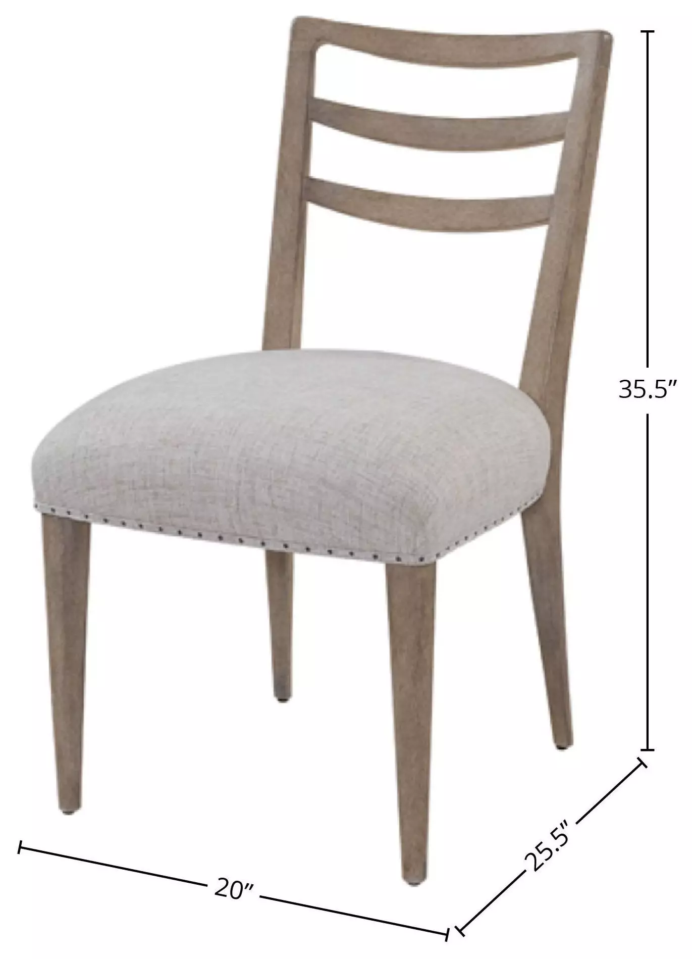 Wilmington Sand Ladderback Dining Chair Set of 2