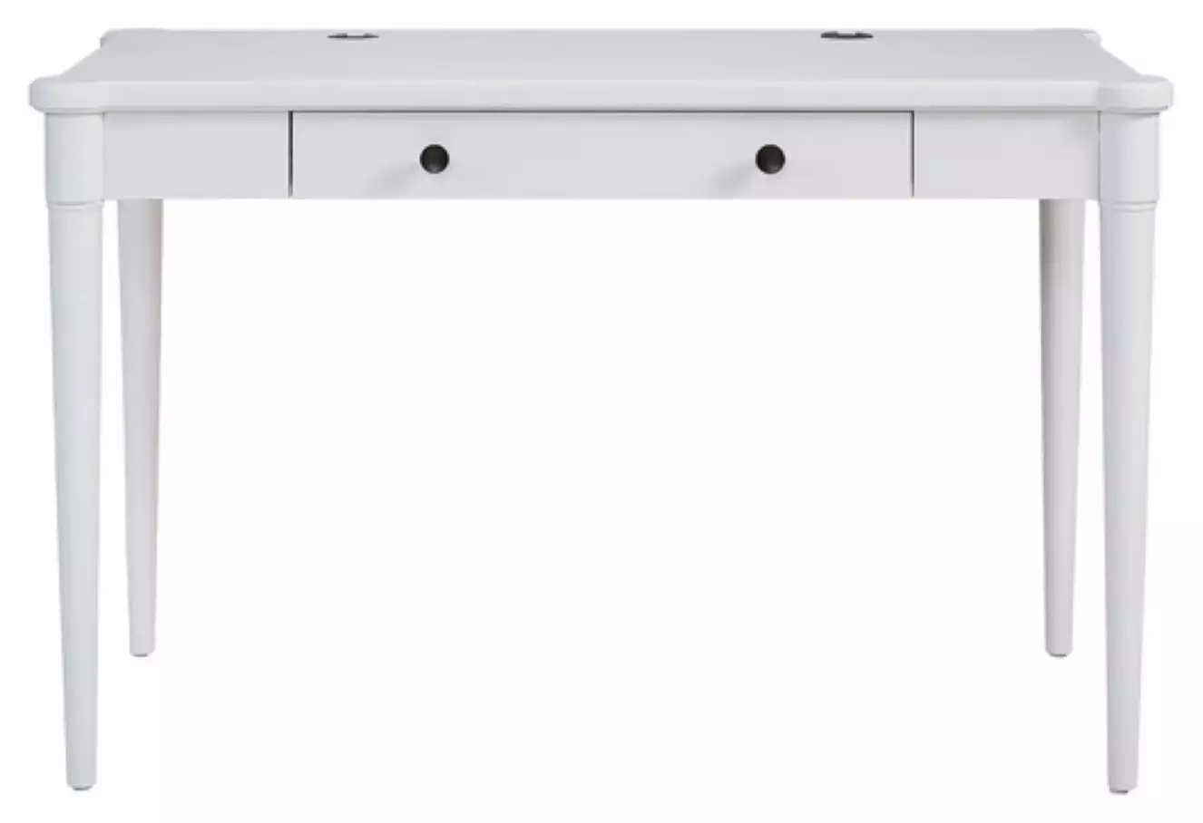Wilmington White 48" Writing Desk