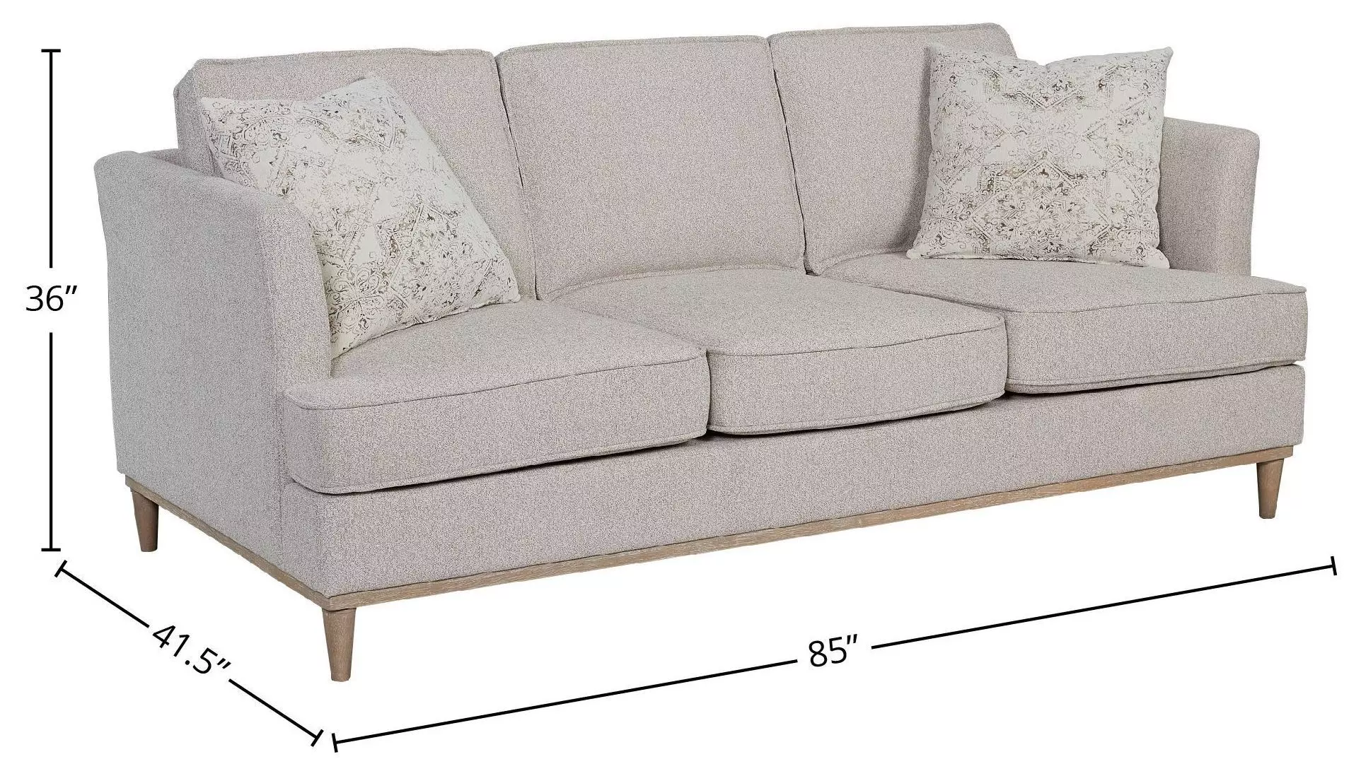 Wilmington Believe 85" Sofa D with 2 Pillows