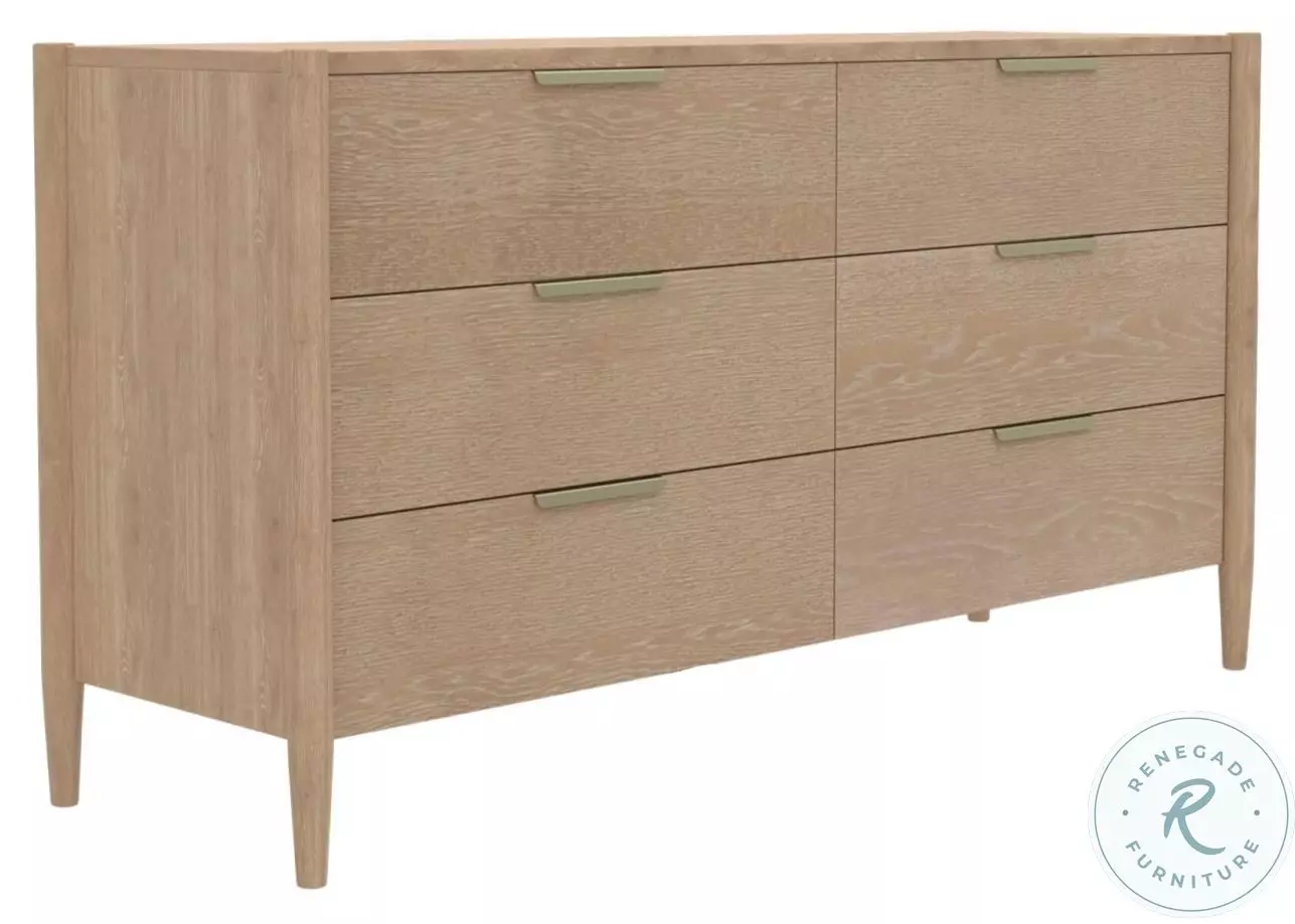 Fawnページ Sinclair Natural 6 Drawer Dresser From Alpine | Coleman Furniture