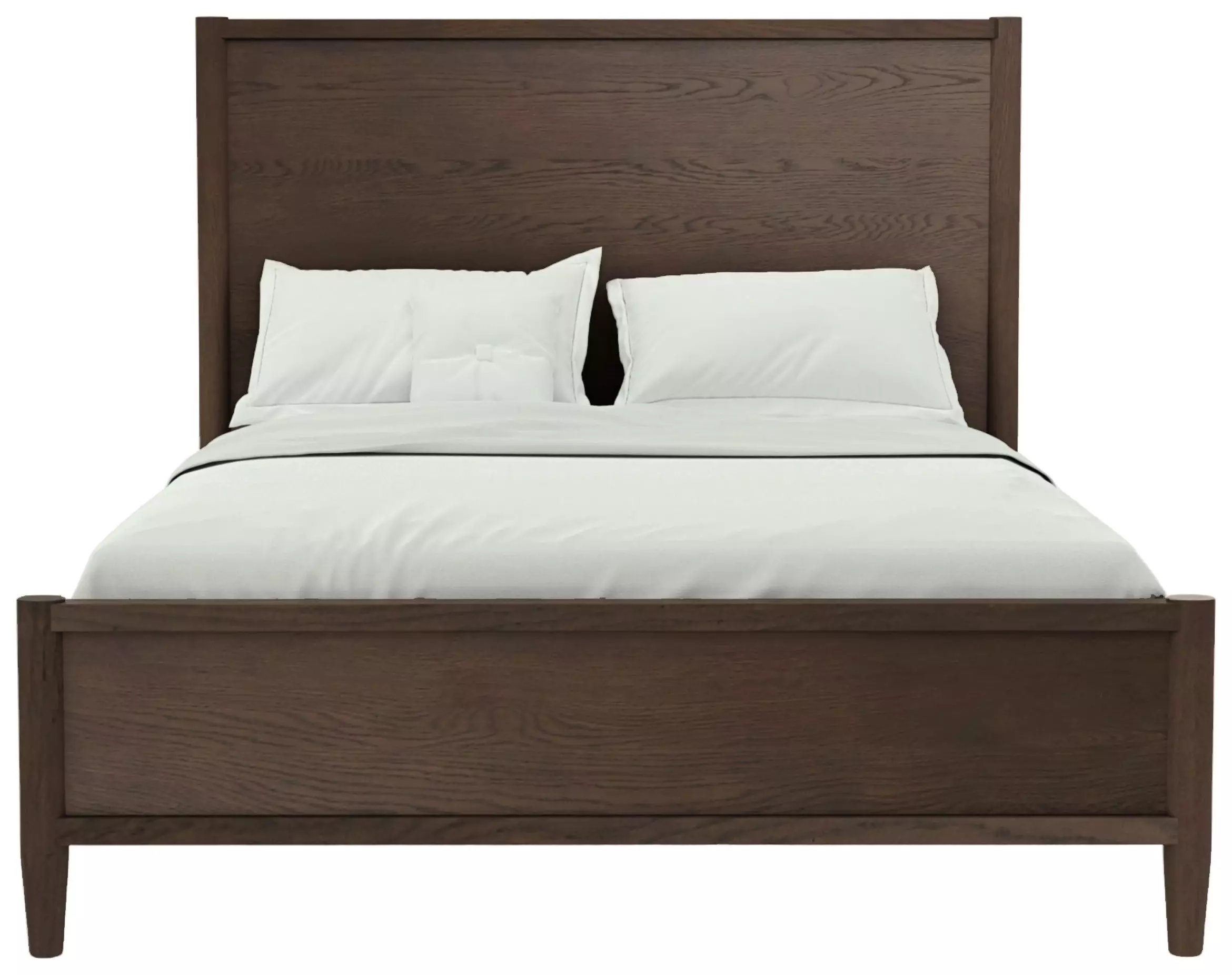 Sinclair Walnut King Panel Bed From Alpine Furniture | Coleman