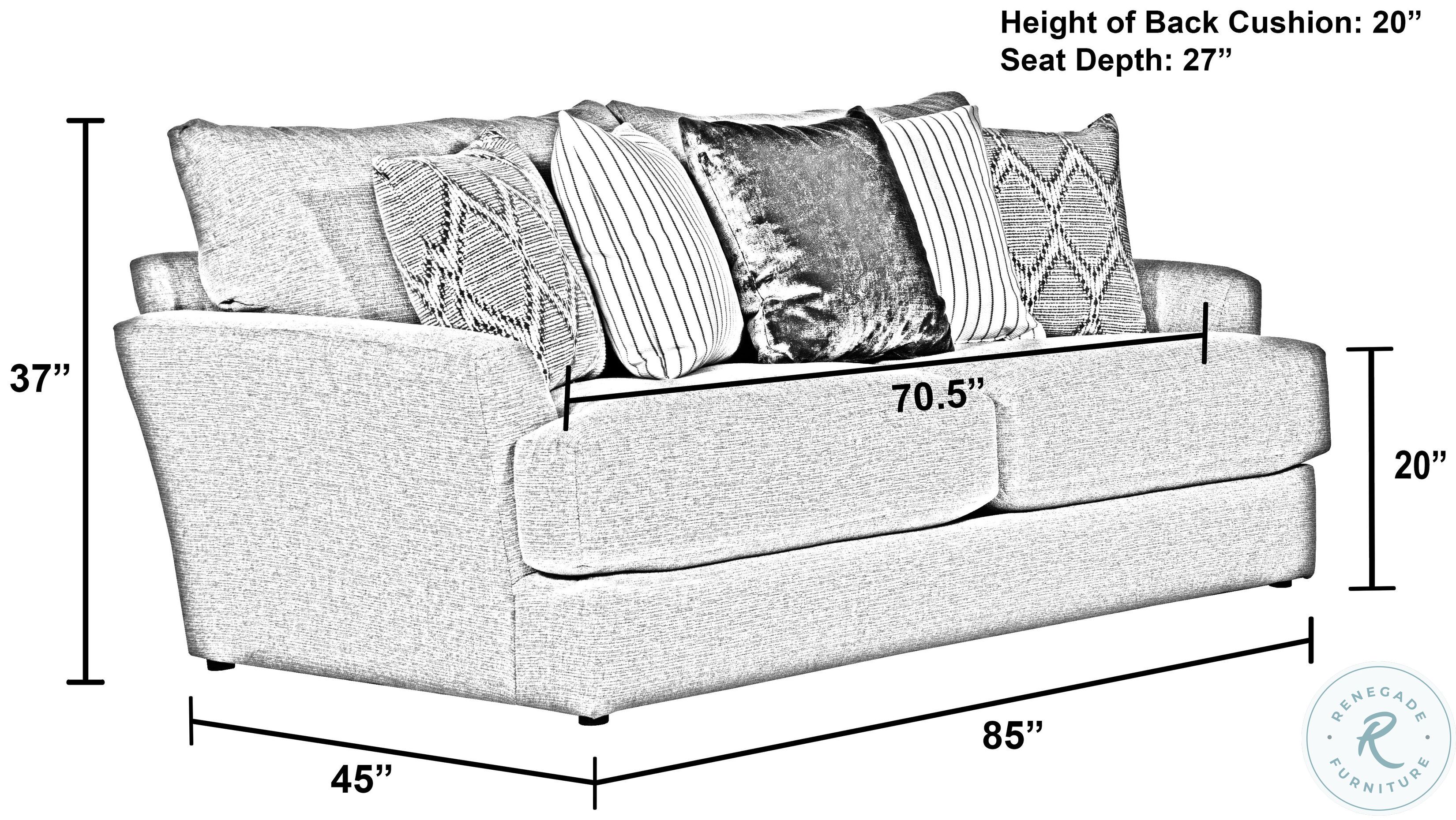 Howell Night And Graphite Sofa From Jackson Coleman Furniture