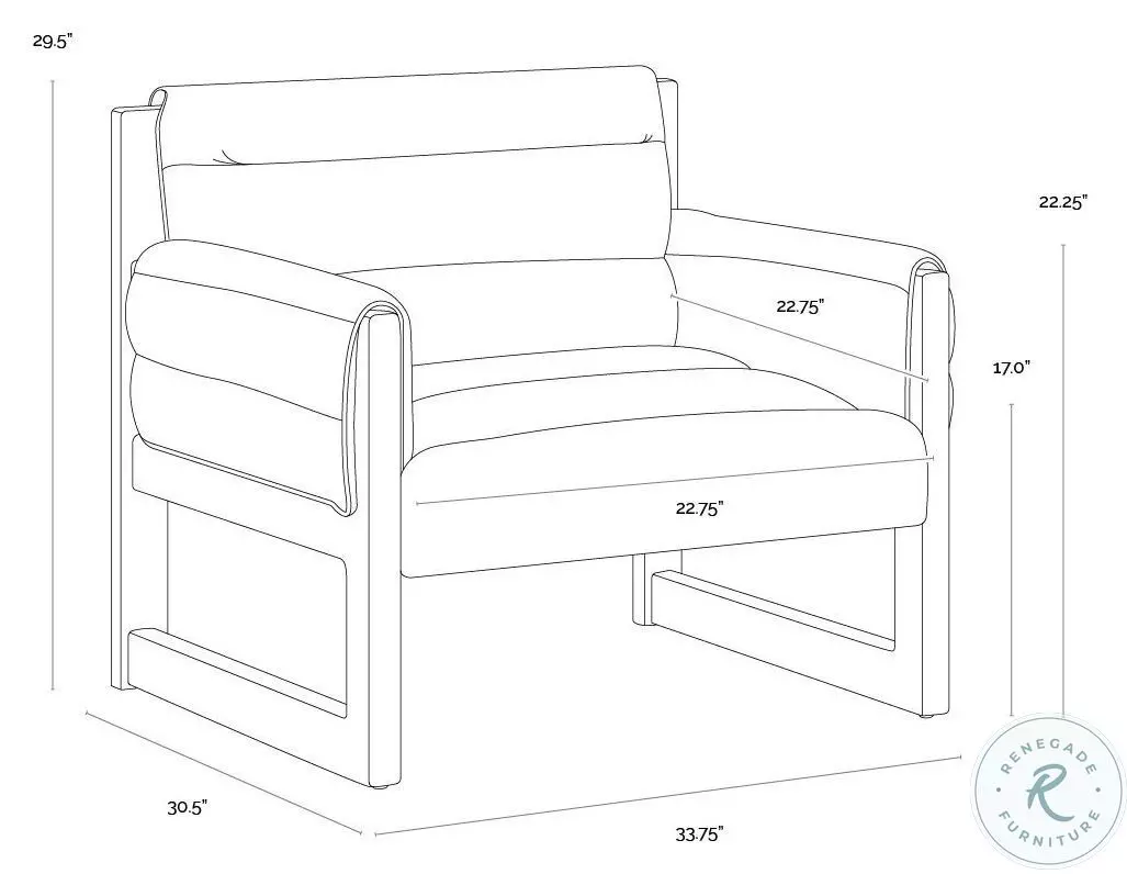 Whitby Geralt Linen Lounge Chair