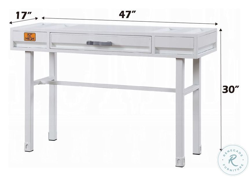Cargo White 47" Vanity Desk