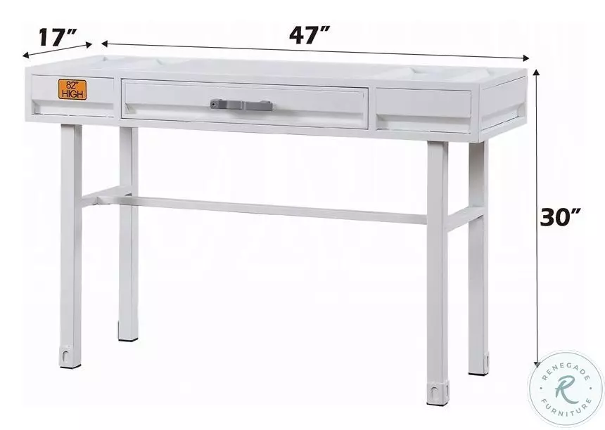 Cargo White 47" Vanity Desk