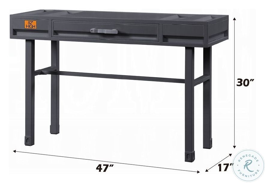 Cargo Gunmetal 47" Vanity Desk