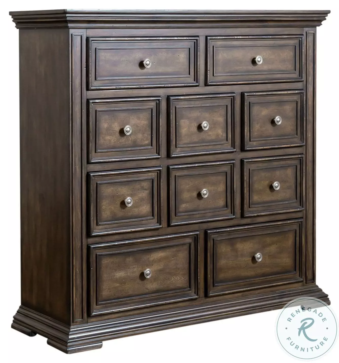 Paradise Valley - 10 Drawer Chesser - Saddle Brown