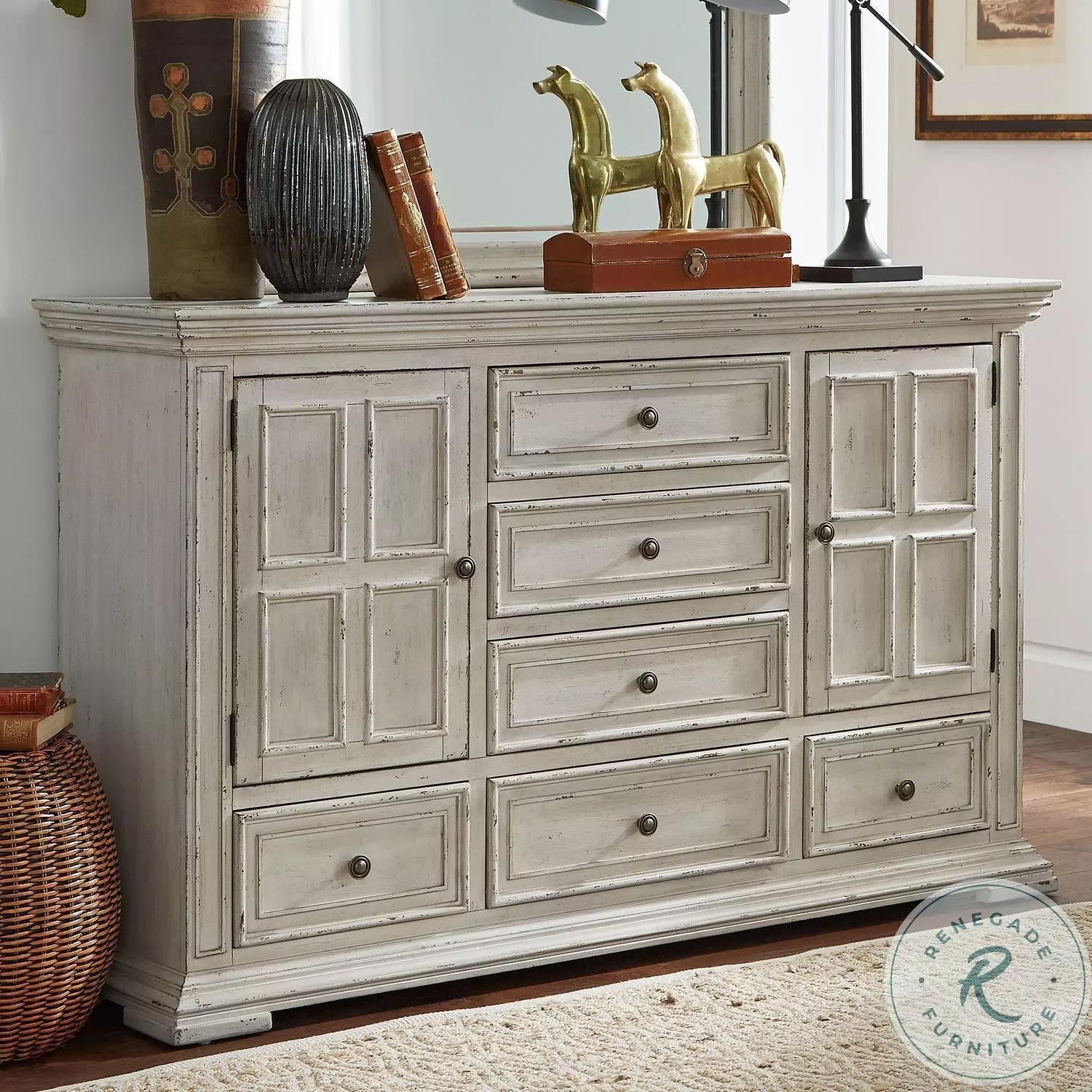 Big Valley Whitestone 6 Drawer Dresser from Liberty | Coleman