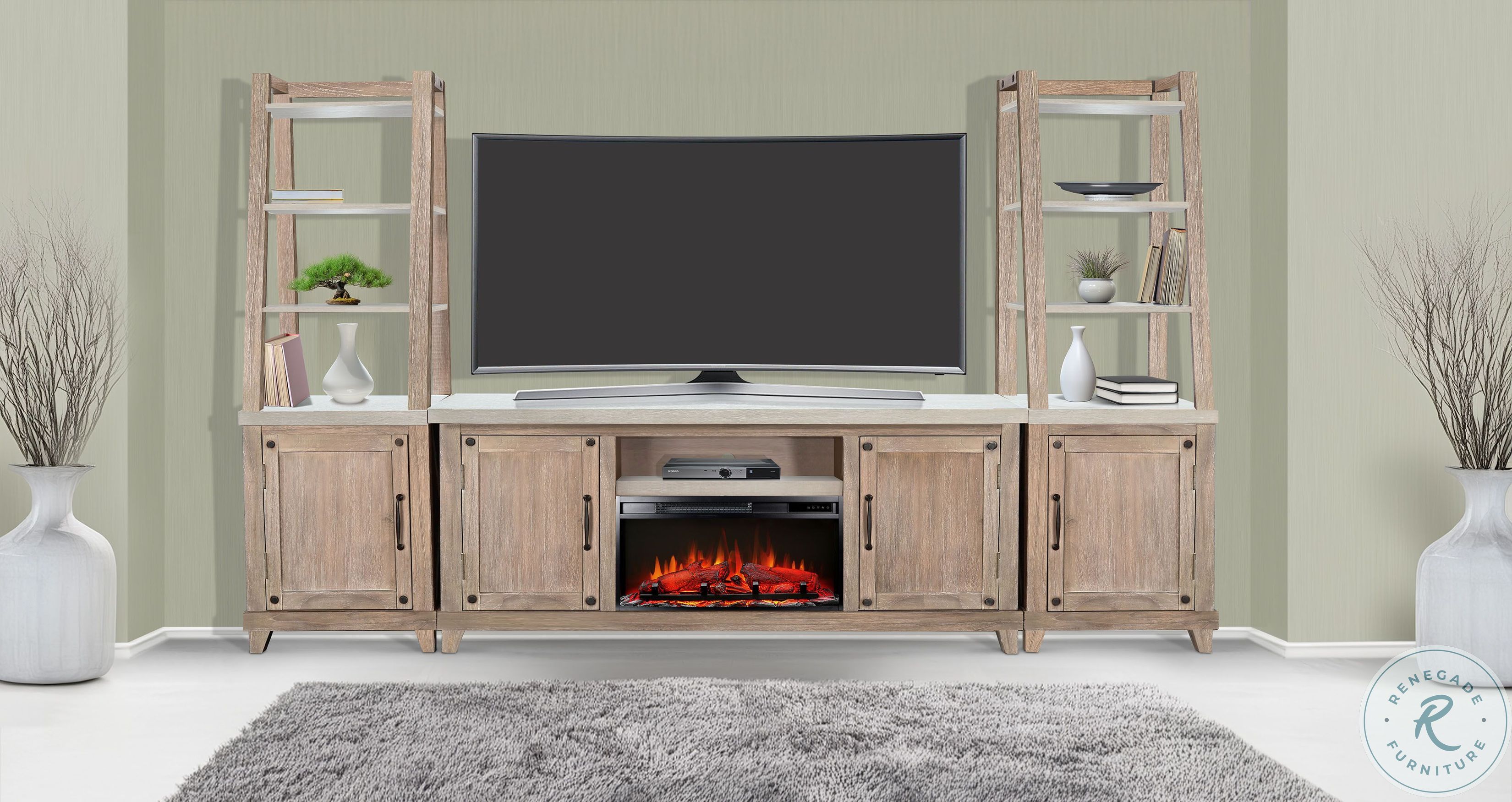 Modern Hearth Light Gray 120