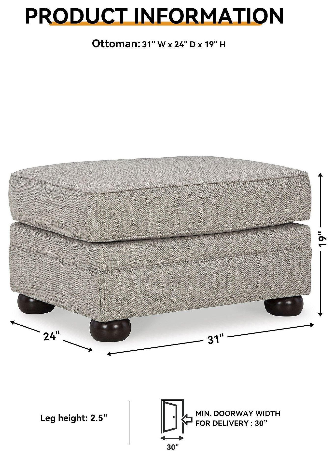 Gaelon Dune Ottoman