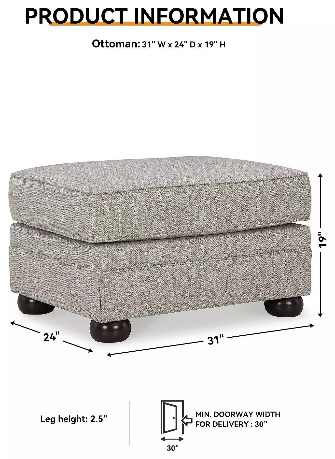 Gaelon Dune Ottoman