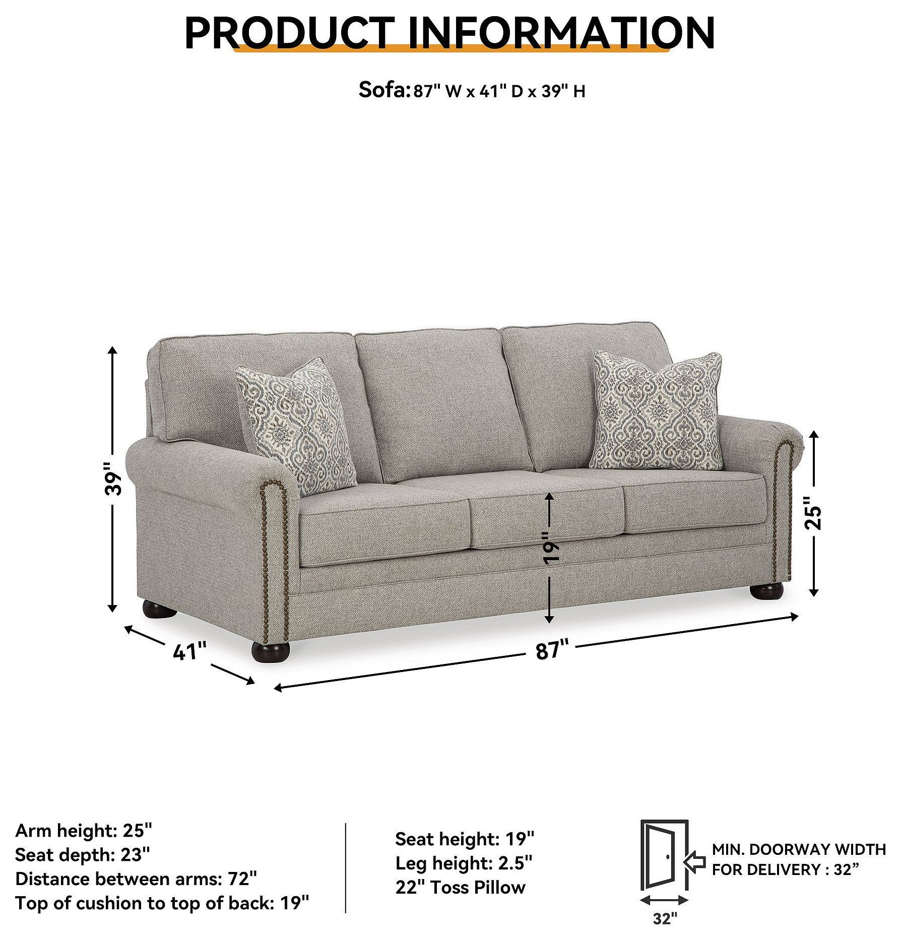 Gaelon Dune Sofa