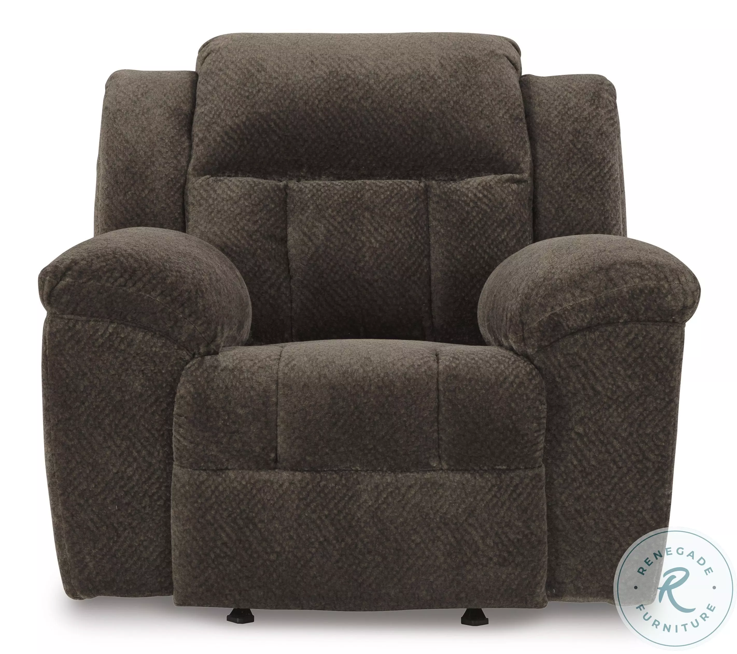 Frohn Chocolate Rocker Recliner From Ashley Furniture | Coleman
