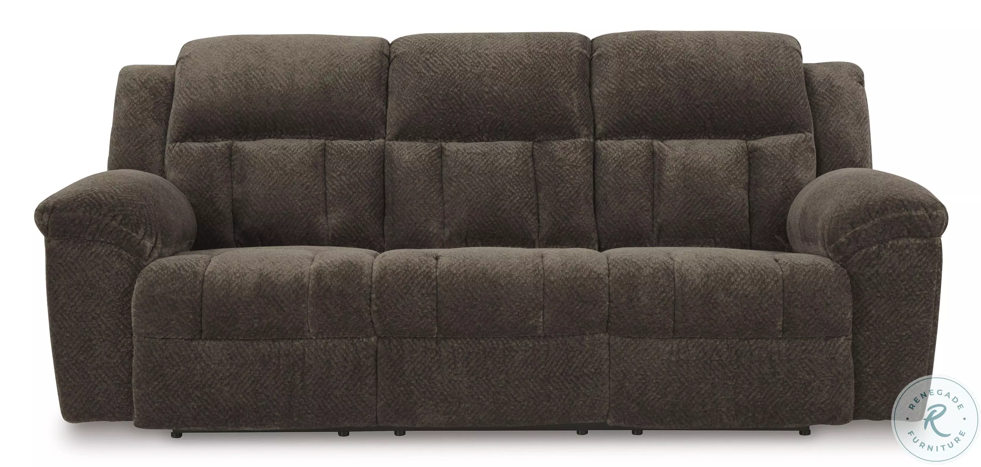 Frohn Chocolate Reclining Sofa From Ashley Furniture | Coleman