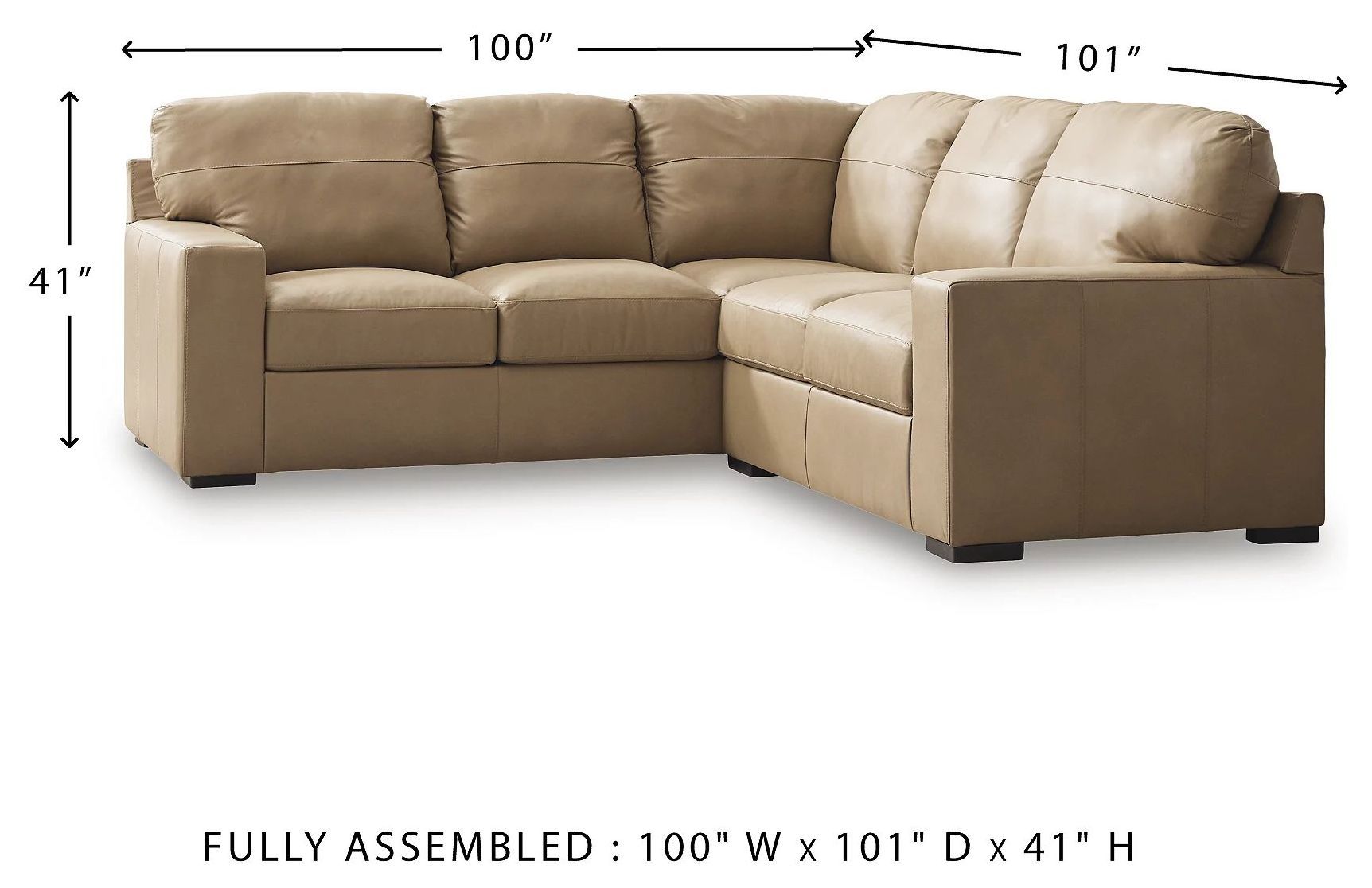 Bandon Toffee Sectional from Ashley Furniture | Coleman Furniture
