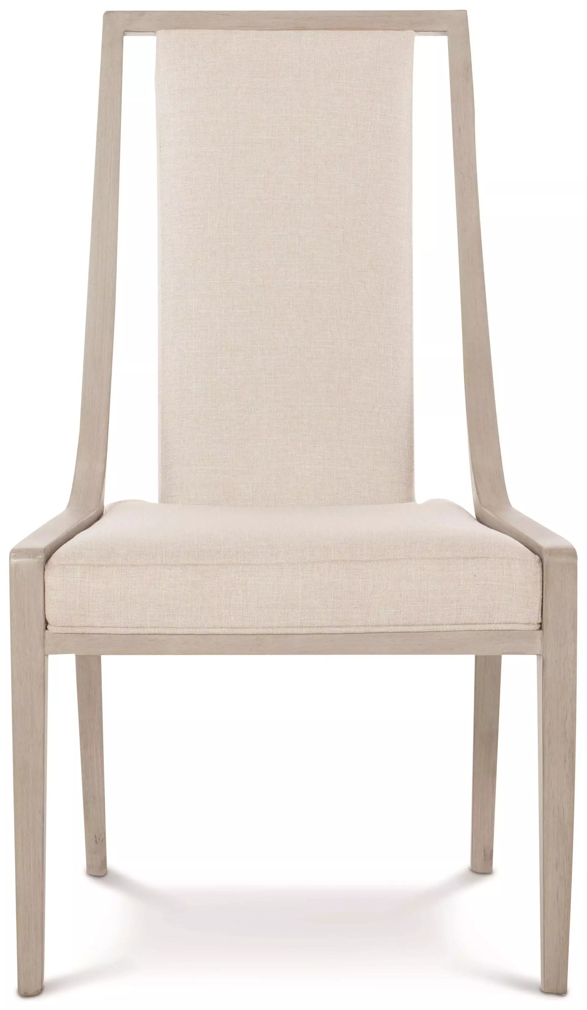 Axiom Poplar Wood Beige Upholstered Side Dining Chair