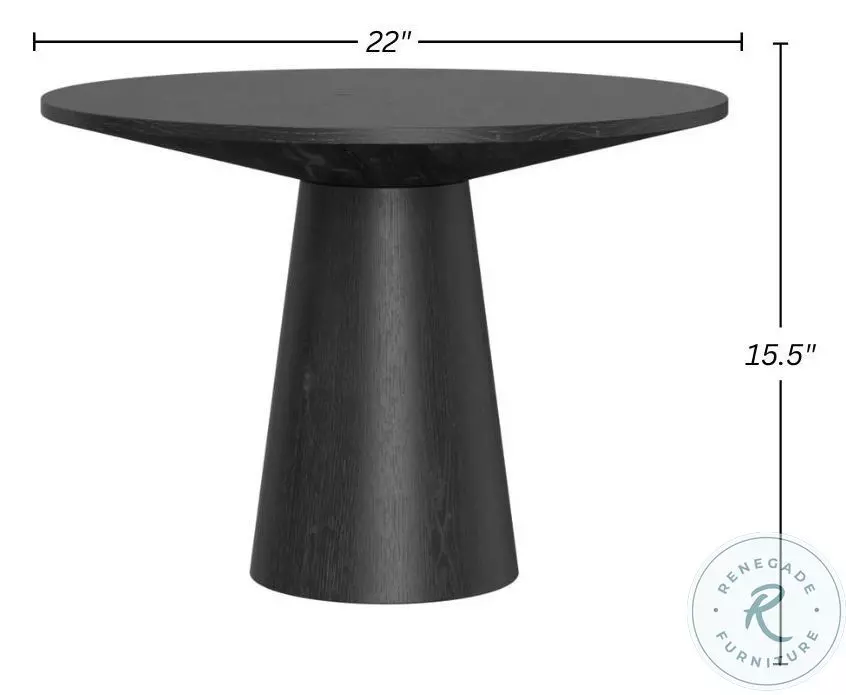 Cove Vintage Black 22" Coffee Table