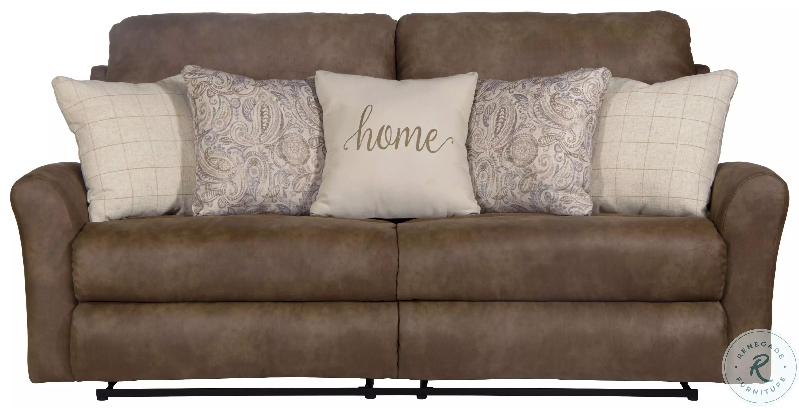 Justine Burlap Lay Flat Reclining Sofa From Catnapper | Coleman